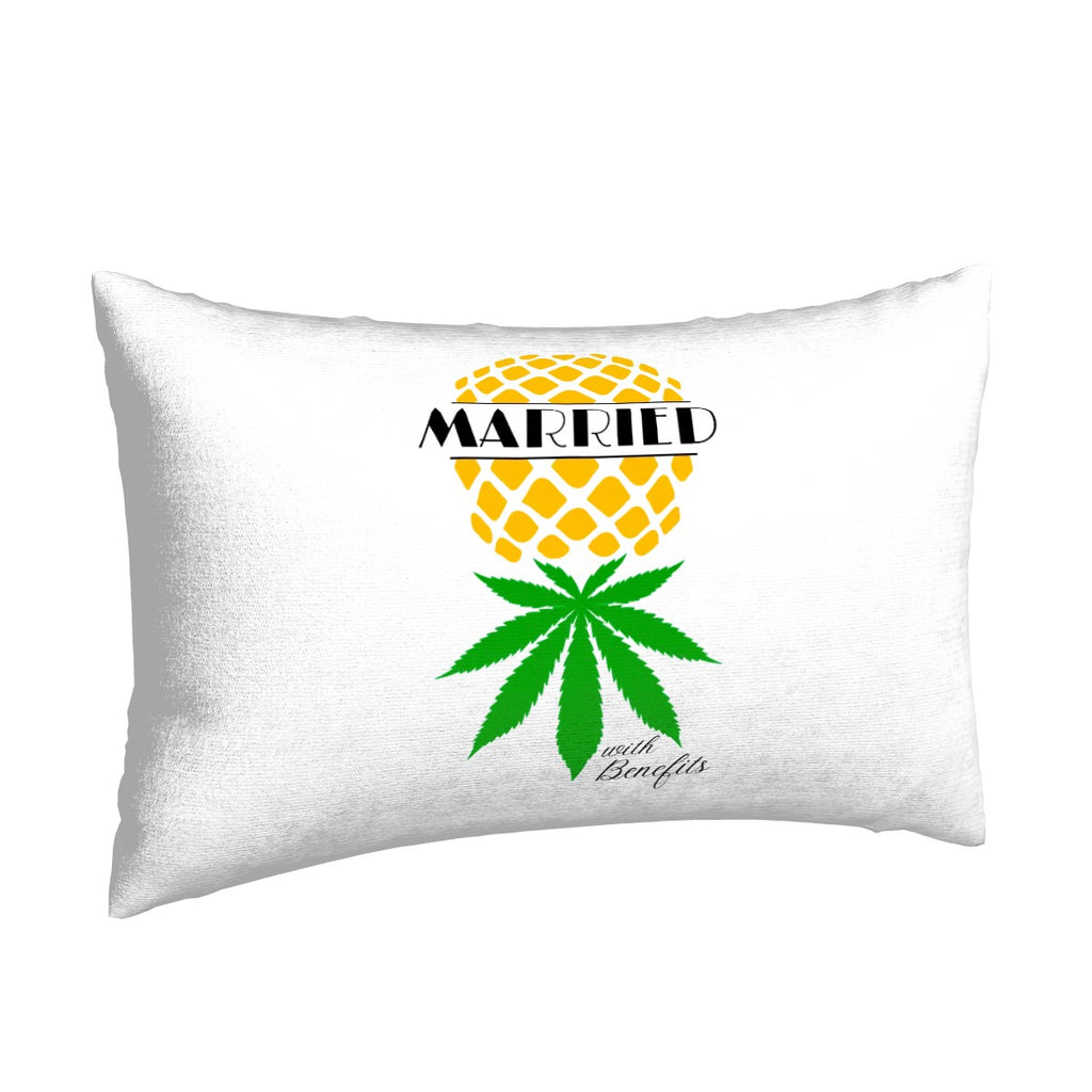 Married With Benefits Pineapple Plush Throw Pillow Covers