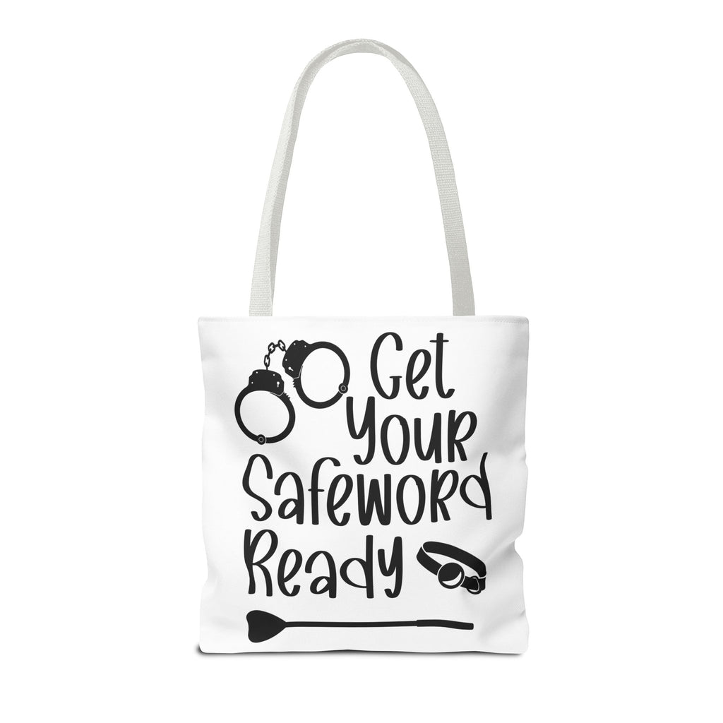Get Your Safeword Ready Tote Bag - Fun & Playful Carryall for Kinky Adventures, Ideal for Couples & BDSM Enthusiasts