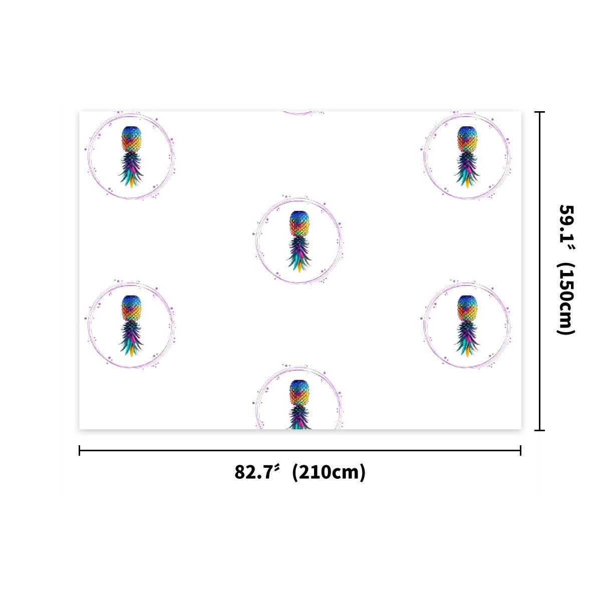 Upside Down Pineapple Photography Backdrops