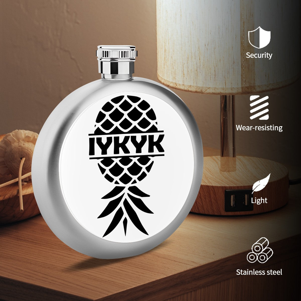 IYKYK Round Flask (5oz)