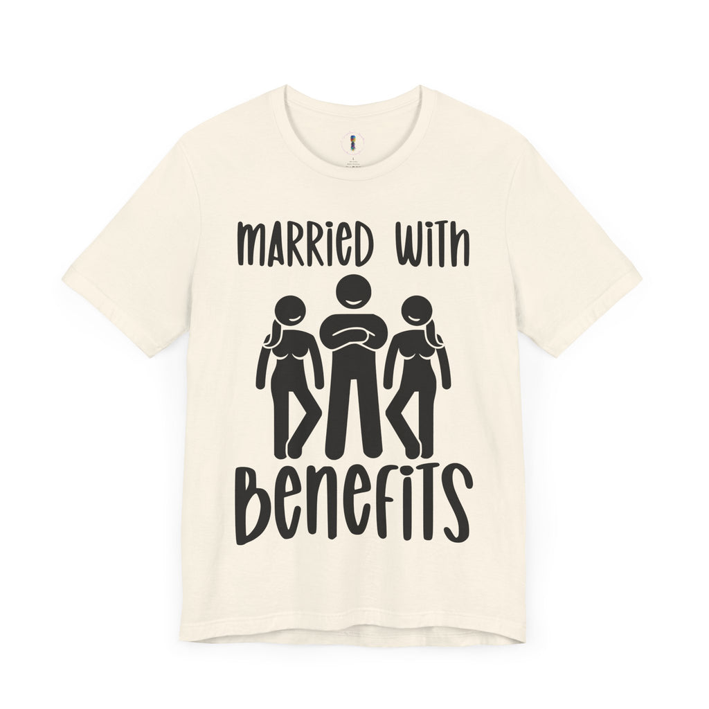 Casual Unisex Tee - "Married With Benefits" Fun Graphic Shirt