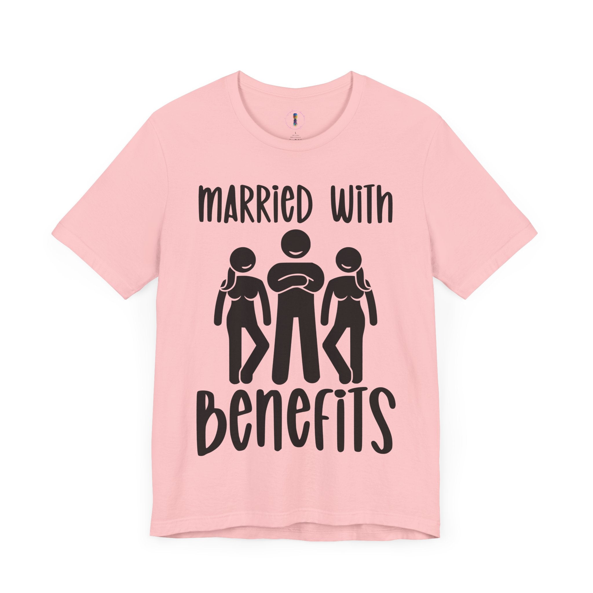 Casual Unisex Tee - "Married With Benefits" Fun Graphic Shirt