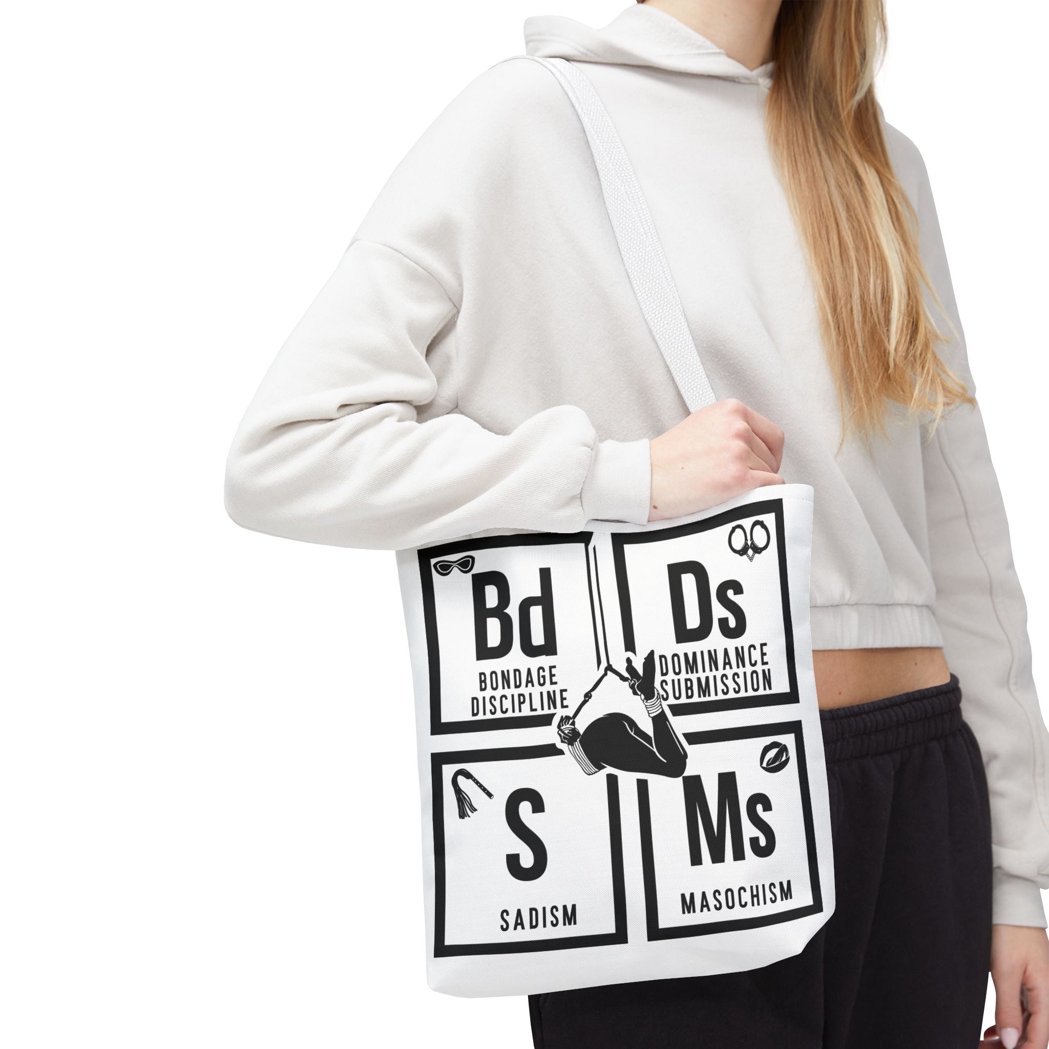 BDSM Elements Tote Bag - Stylish and Edgy Carryall for Fans of Kink Culture