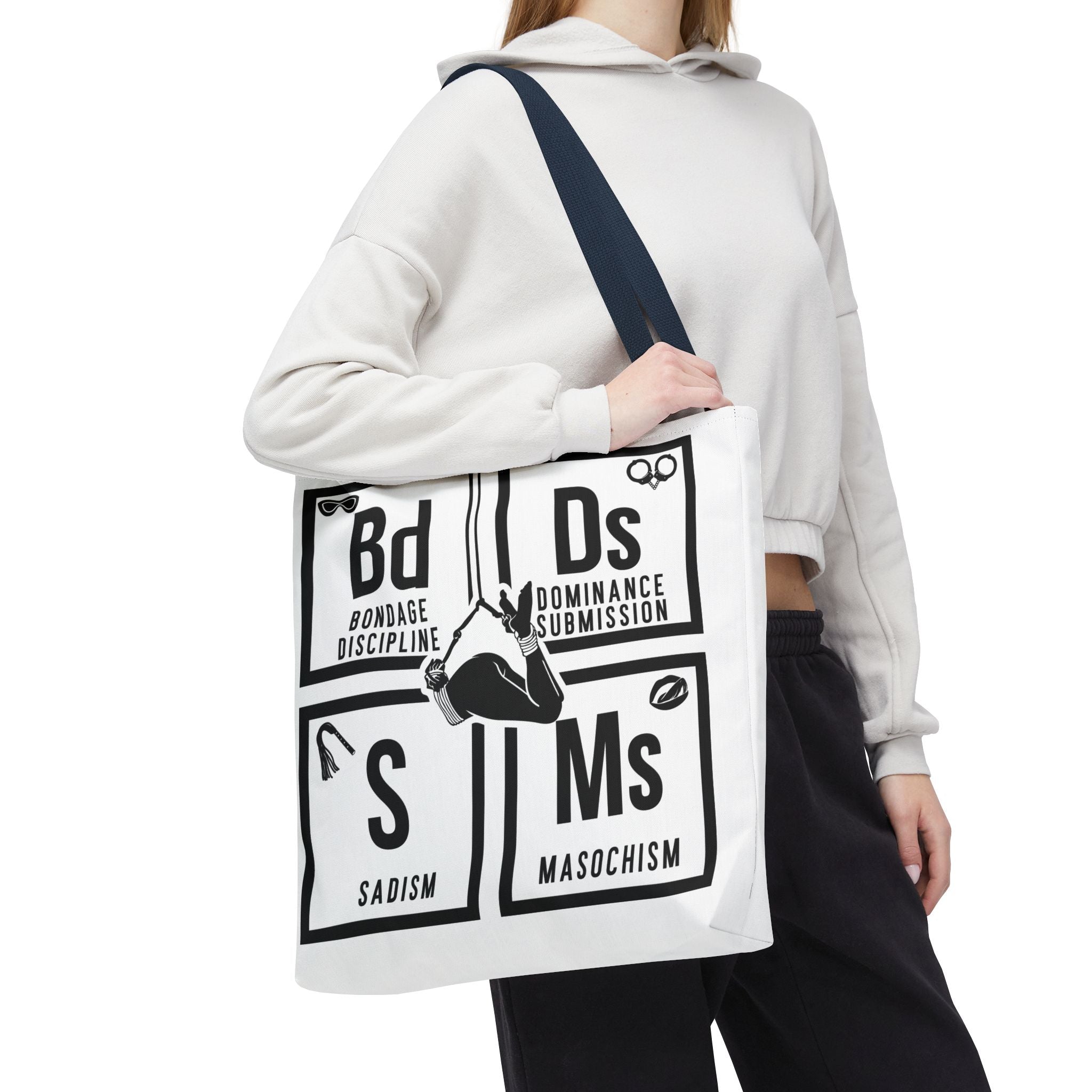 BDSM Elements Tote Bag - Stylish and Edgy Carryall for Fans of Kink Culture