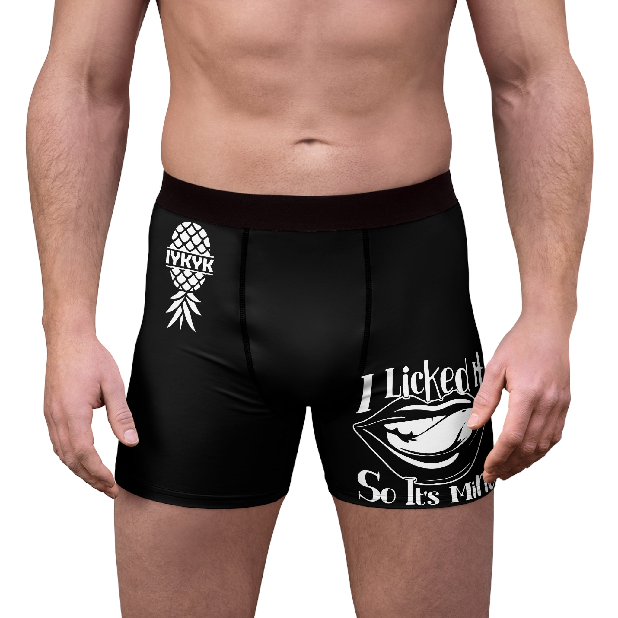Funny Men's Boxer Briefs - 'I Licked It, So It's Mine'