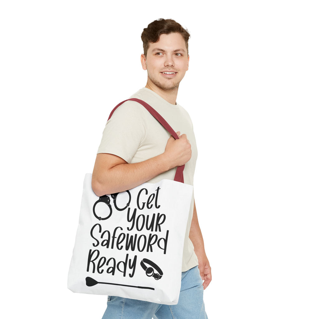 Get Your Safeword Ready Tote Bag - Fun & Playful Carryall for Kinky Adventures, Ideal for Couples & BDSM Enthusiasts