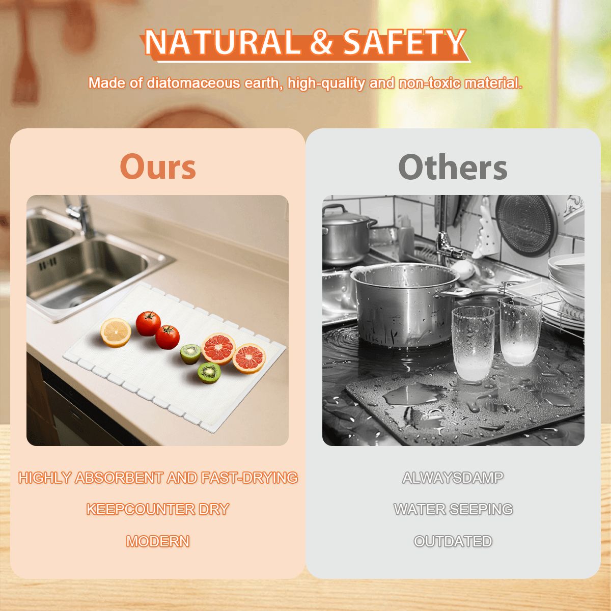 Upside-Down Pineapple Elegant Diatomaceous Earth Drying Mat