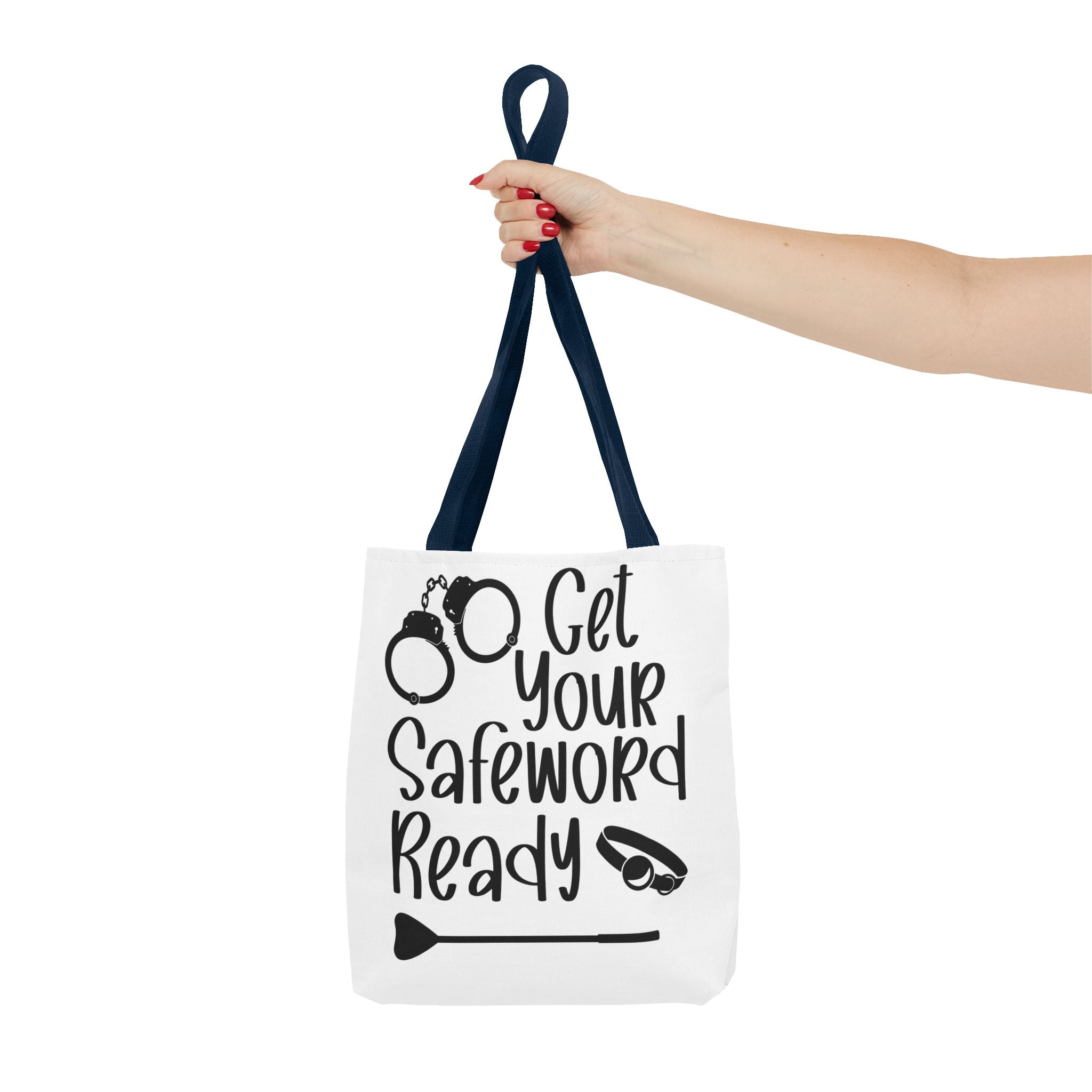 Get Your Safeword Ready Tote Bag - Fun & Playful Carryall for Kinky Adventures, Ideal for Couples & BDSM Enthusiasts