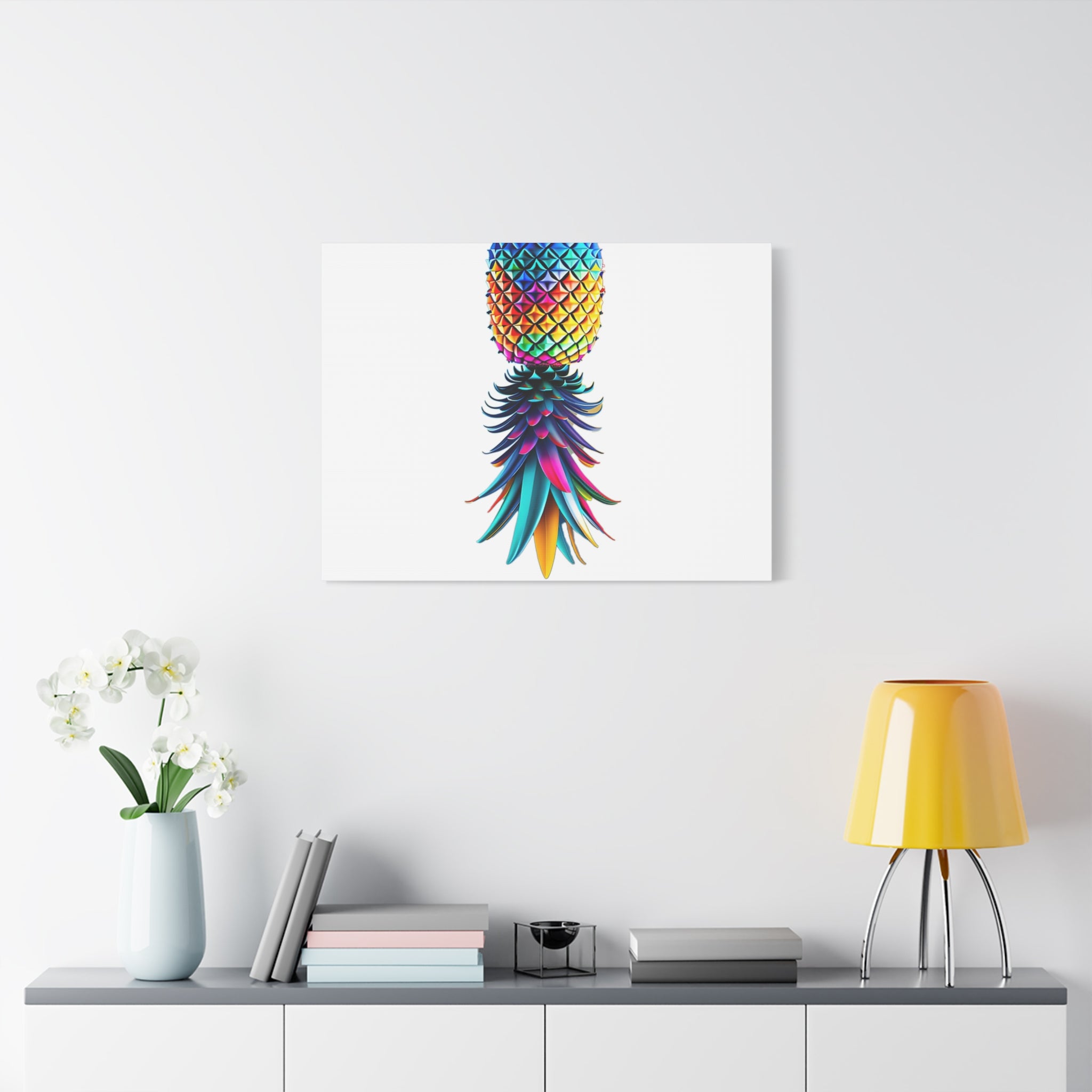 Canvas Print - Colorful Upside Down Pineapple