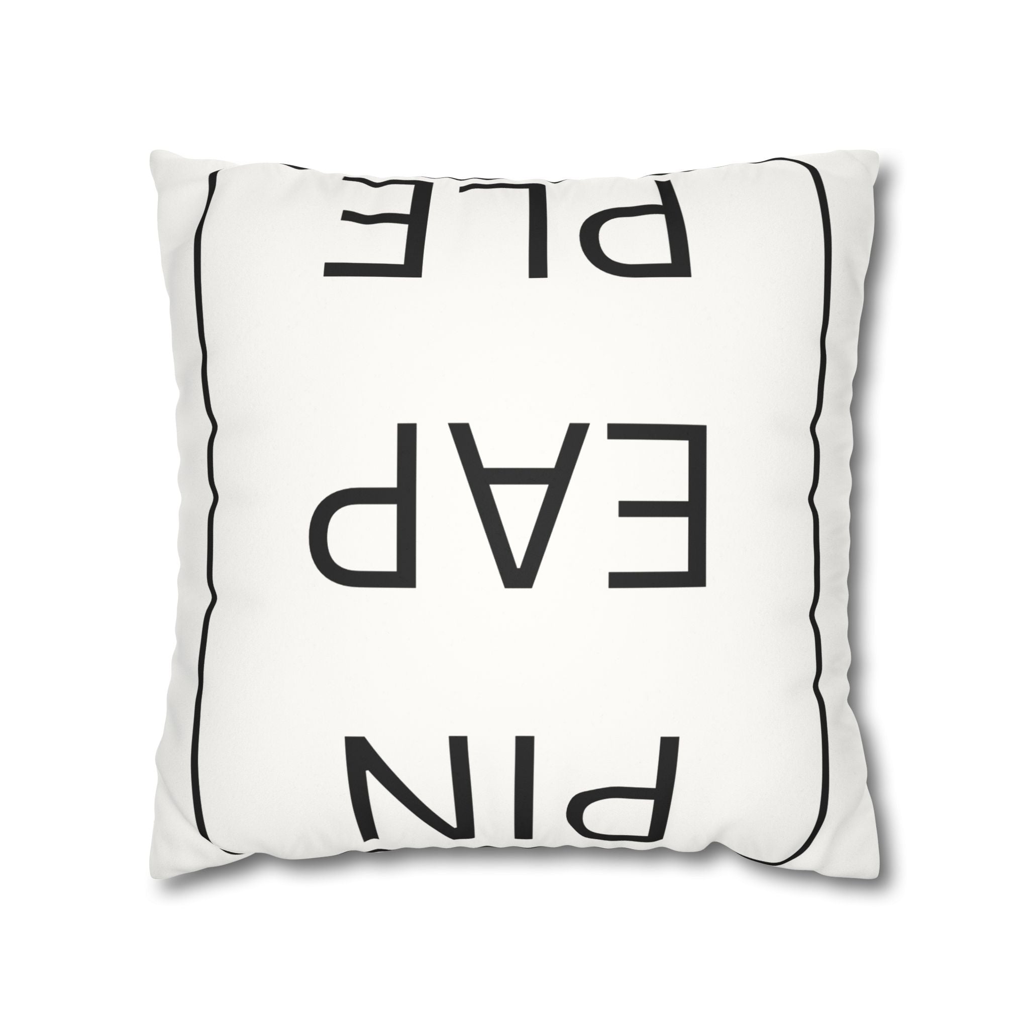 Pillowcase - Upside Down Pineapple Faux Suede Square