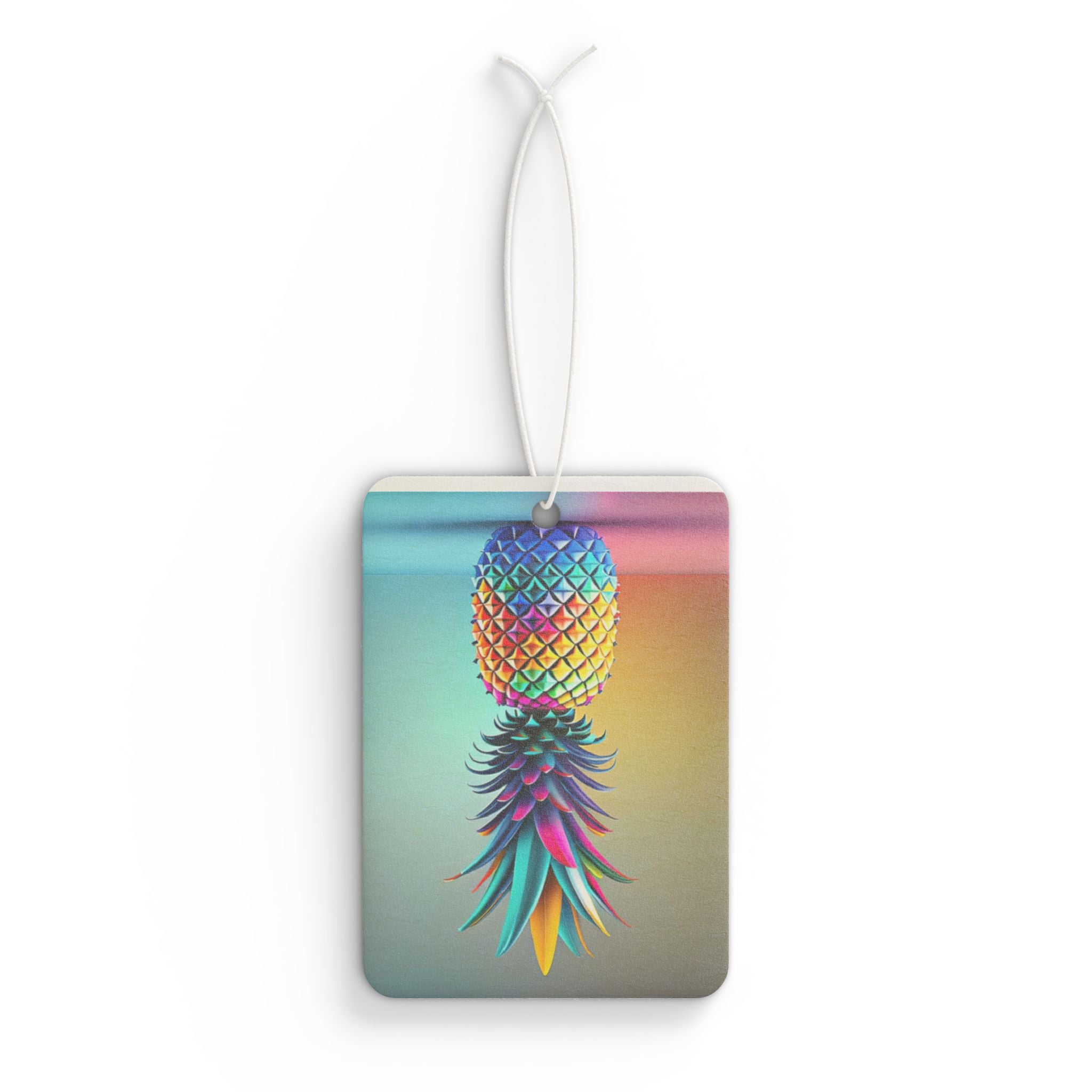 Vibrant Pineapple Car Air Freshener - Tropical Scented Decor for Your Ride