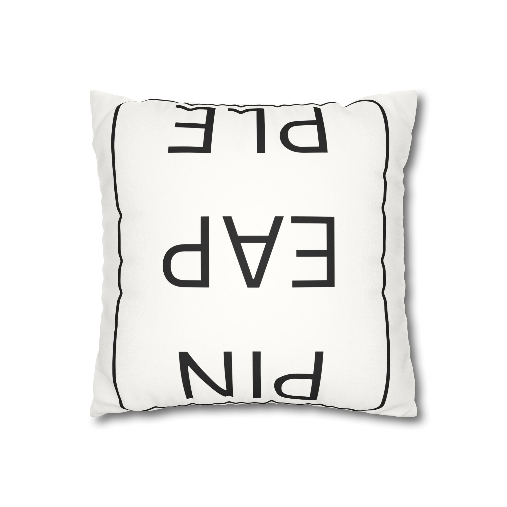 Pillowcase - Upside Down Pineapple Faux Suede Square