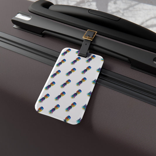 Colorful Pineapple Luggage Tag - Travel Accessory for Vacation Lovers
