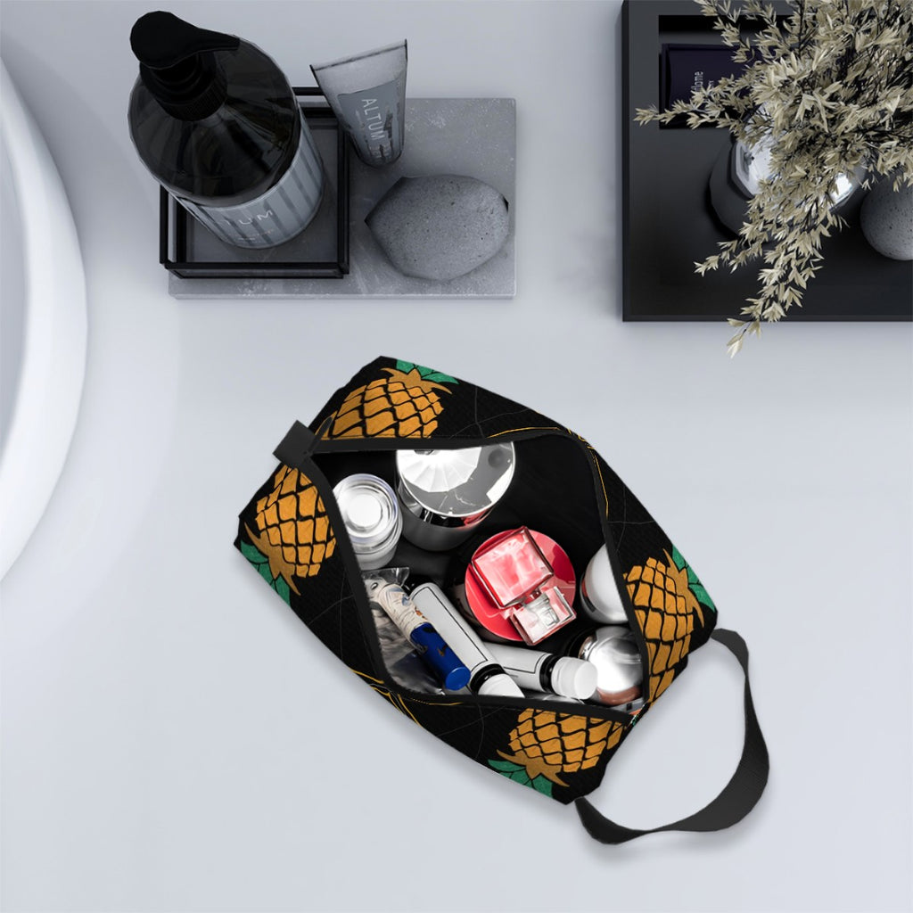 Colorful Pineapple Travel Toiletry Bag Portable Large Capacity