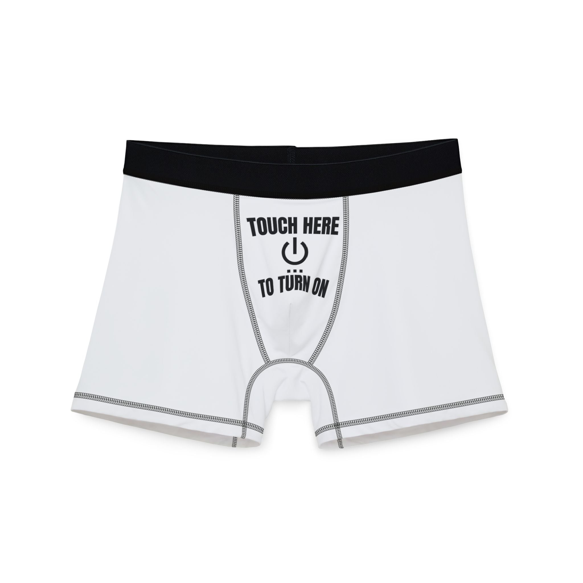 Fun Men's Boxers - "Touch Here to Turn On" & Colorful Pineapple Design - Perfect for Gifts and Everyday Comfort