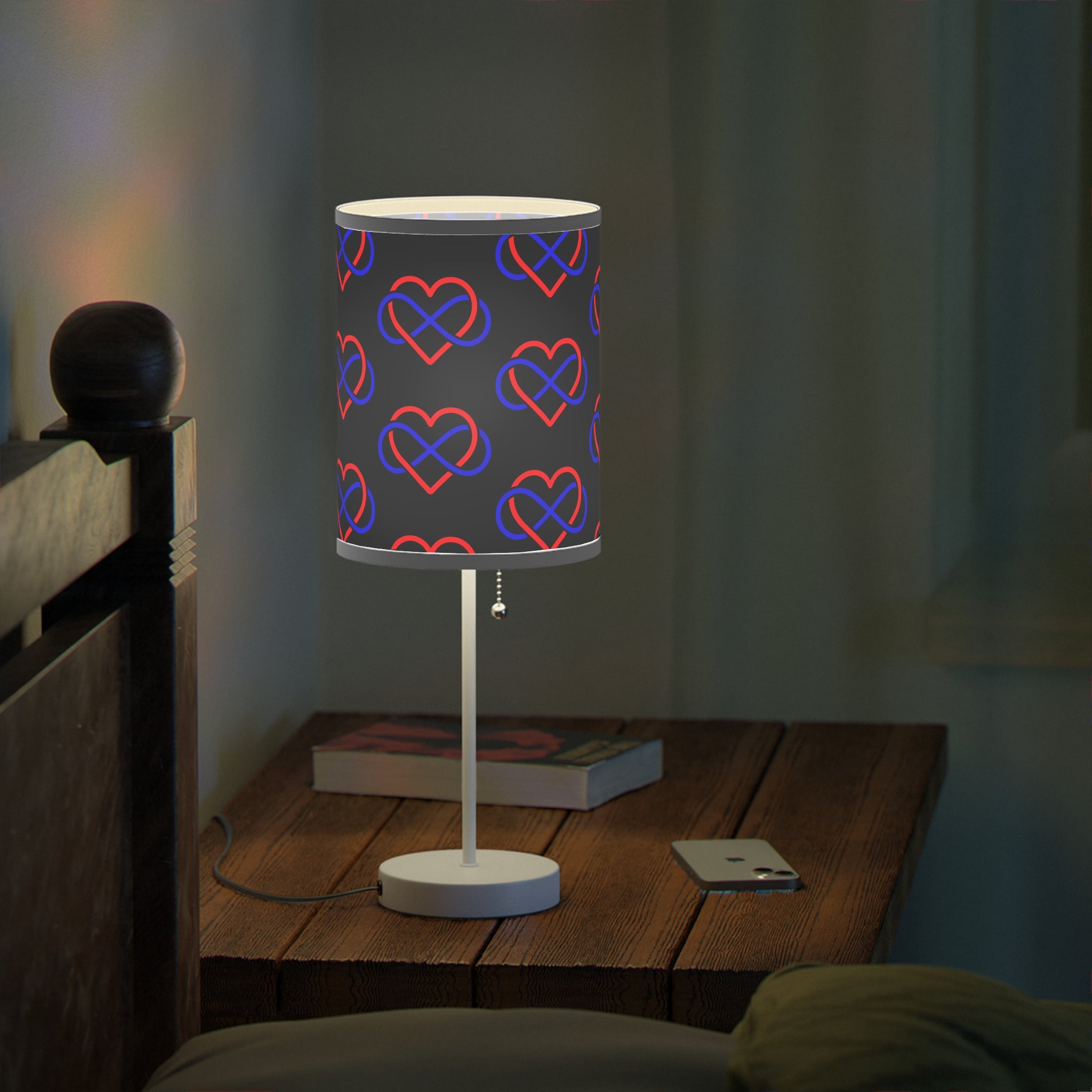 Modern Heart Pattern Table Lamp - Decorative Night Light for Home & Office