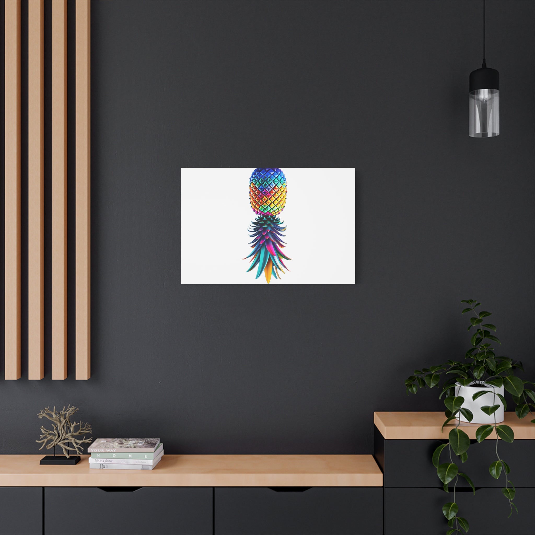 Canvas Print - Colorful Upside Down Pineapple
