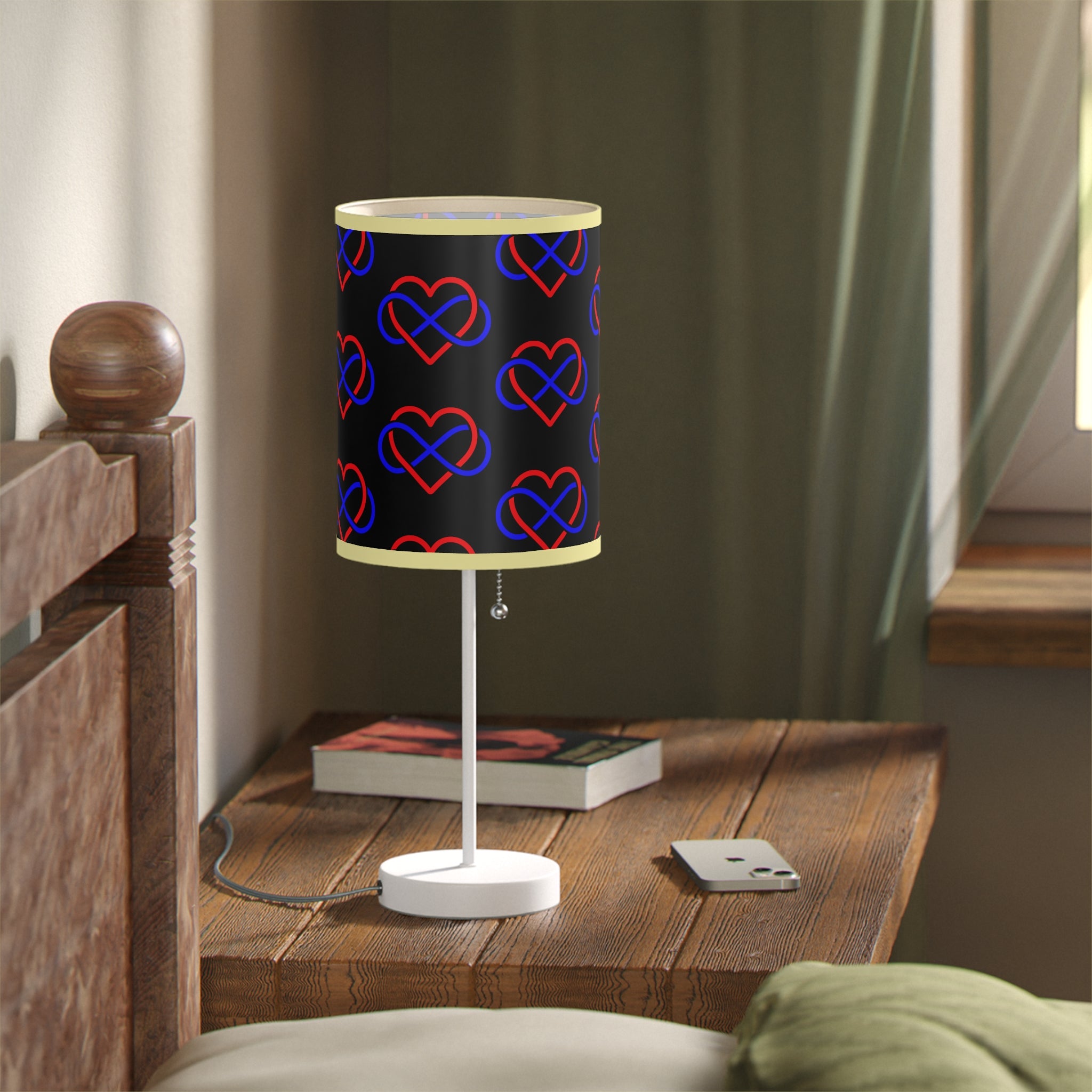 Modern Heart Pattern Table Lamp - Decorative Night Light for Home & Office