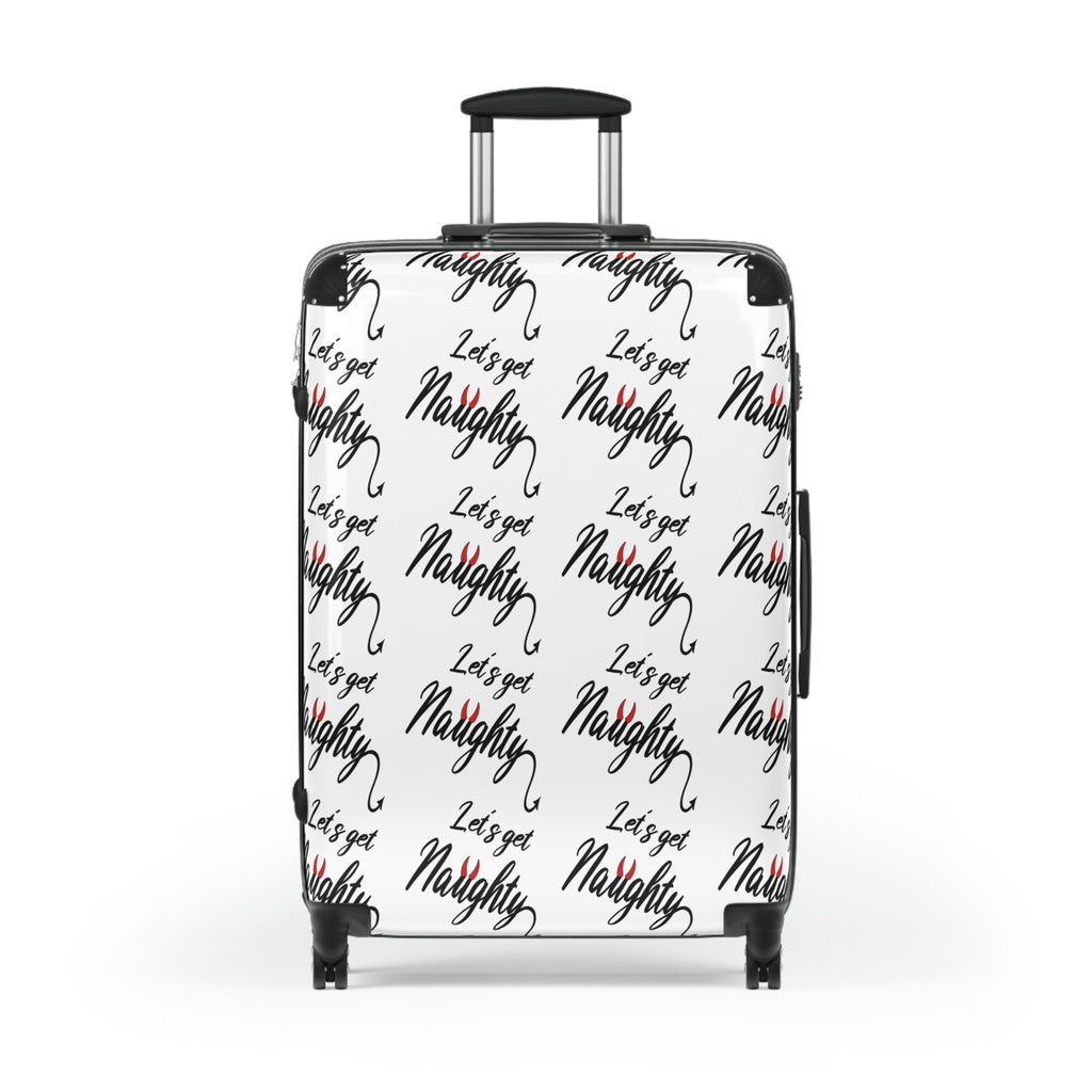 Travel Suitcase - &quot;Let's Get Naughty&quot; Design for True Swingers