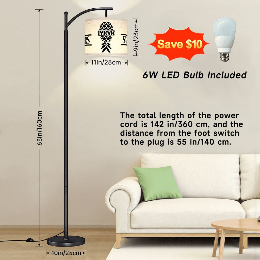 Swinger Inspired Arc Floor Lamp (Made in USA)