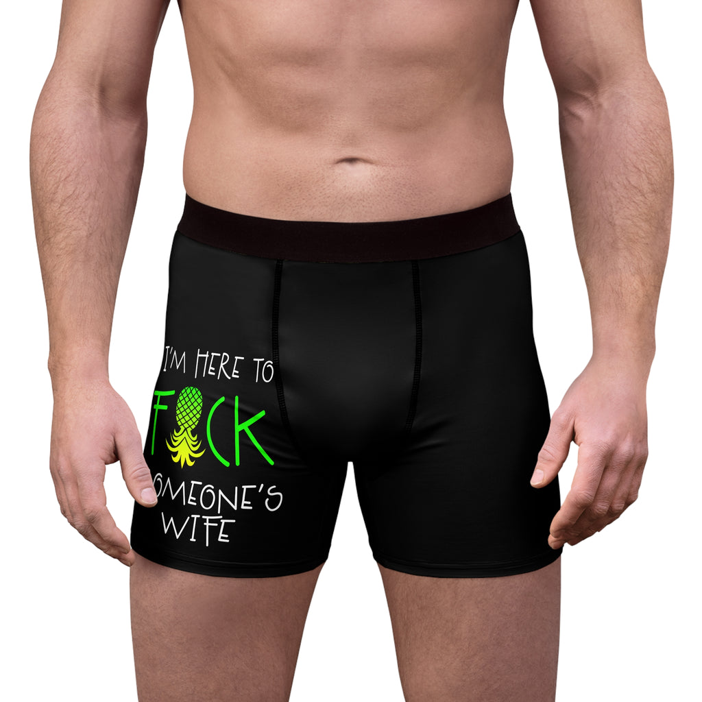 Funny Men's Boxer Briefs with Pineapple Design - Perfect for Gag Gifts