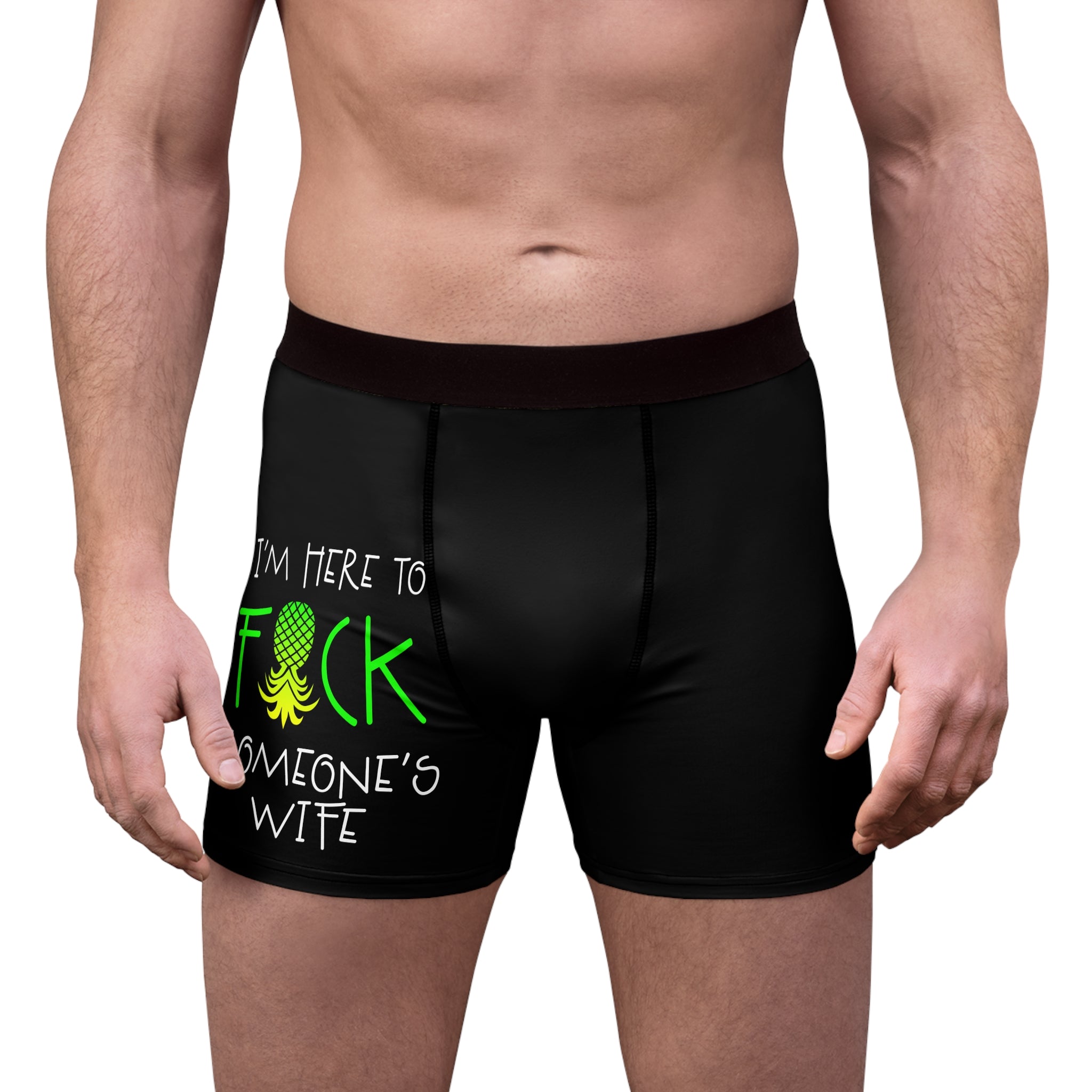 Funny Men's Boxer Briefs with Pineapple Design - Perfect for Gag Gifts