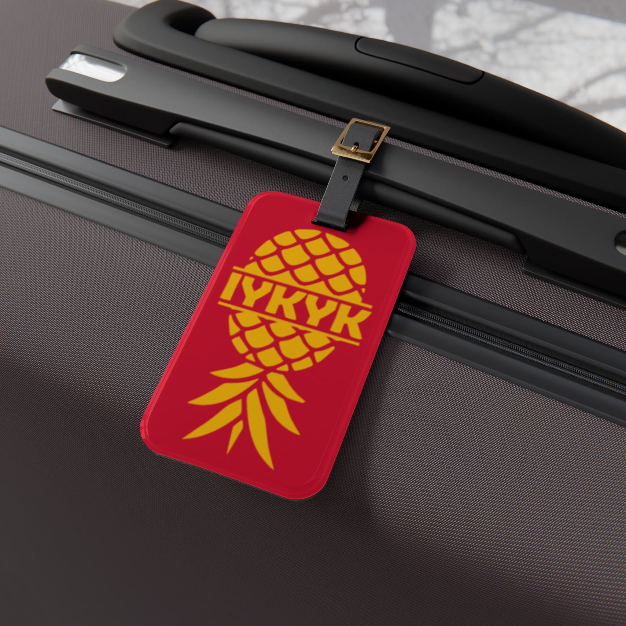 Tropical Pineapple Luggage Tag - Fun Travel Accessory for Vacation Lovers