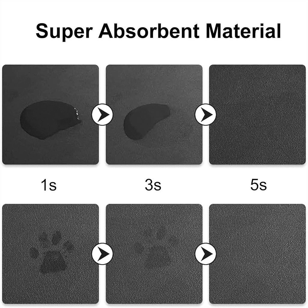 Swinger Inspired Leather Waterproof Dog Food Mat