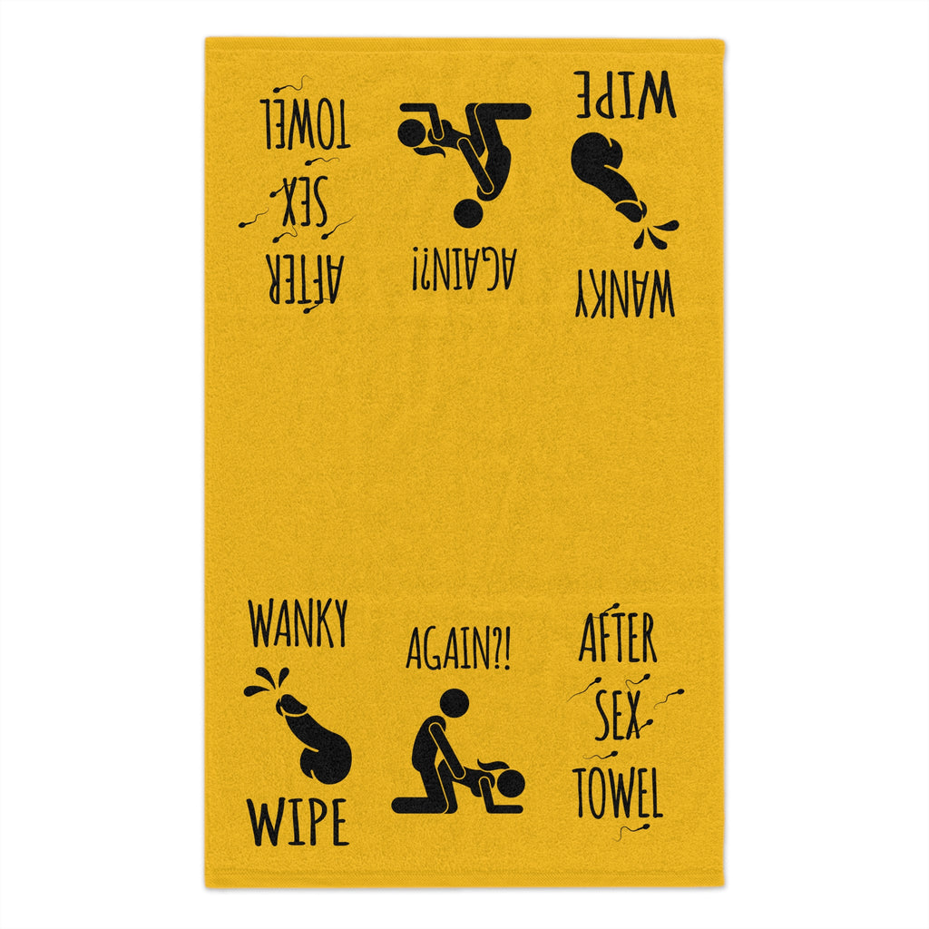 Funny Rally Towel for Couples - After Sex Wipe Towel (Yellow)