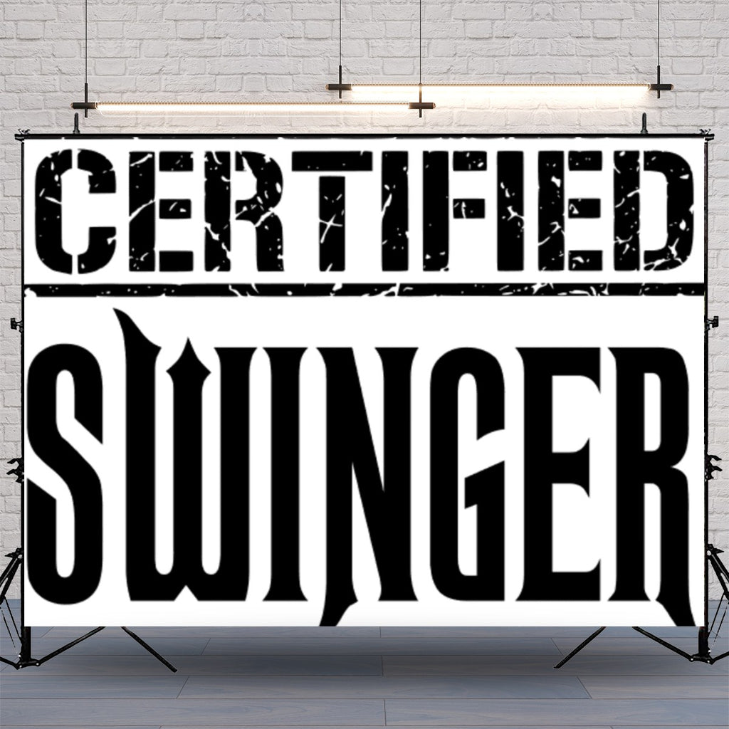 Certified Swinger Photography Backdrops