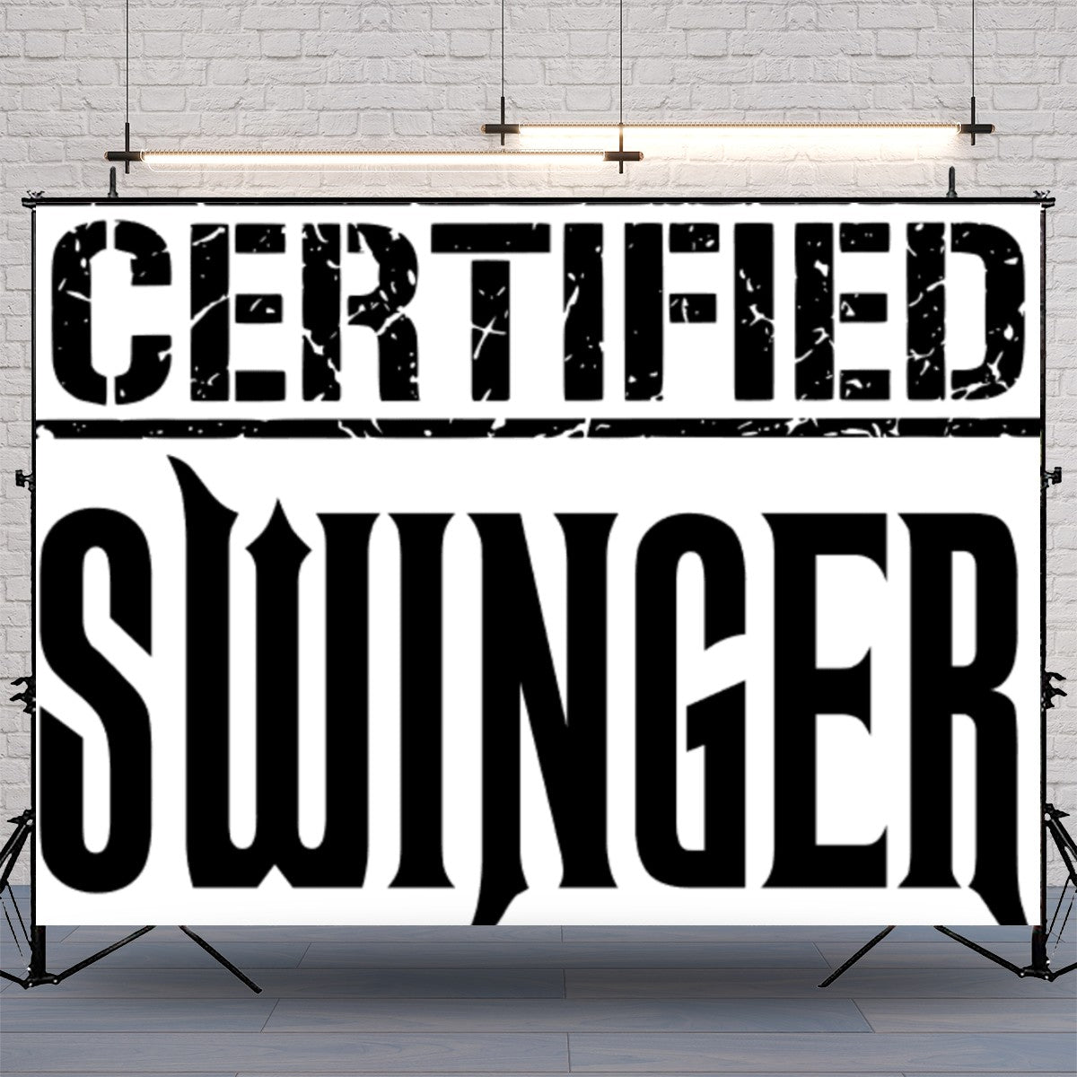 Certified Swinger Photography Backdrops