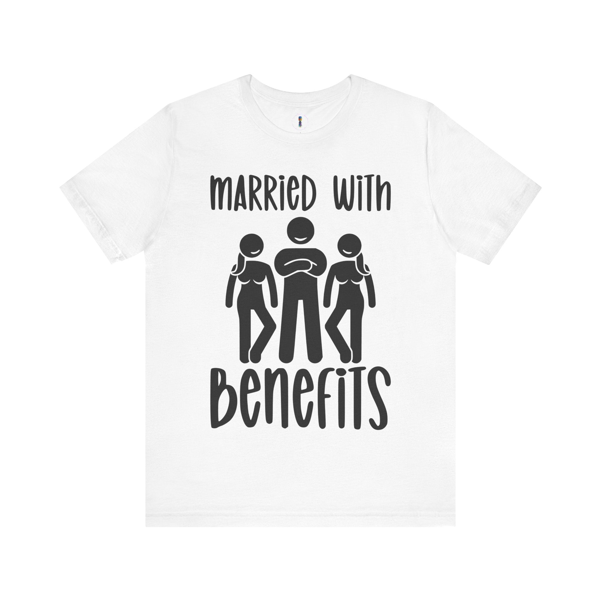 Casual Unisex Tee - "Married With Benefits" Fun Graphic Shirt