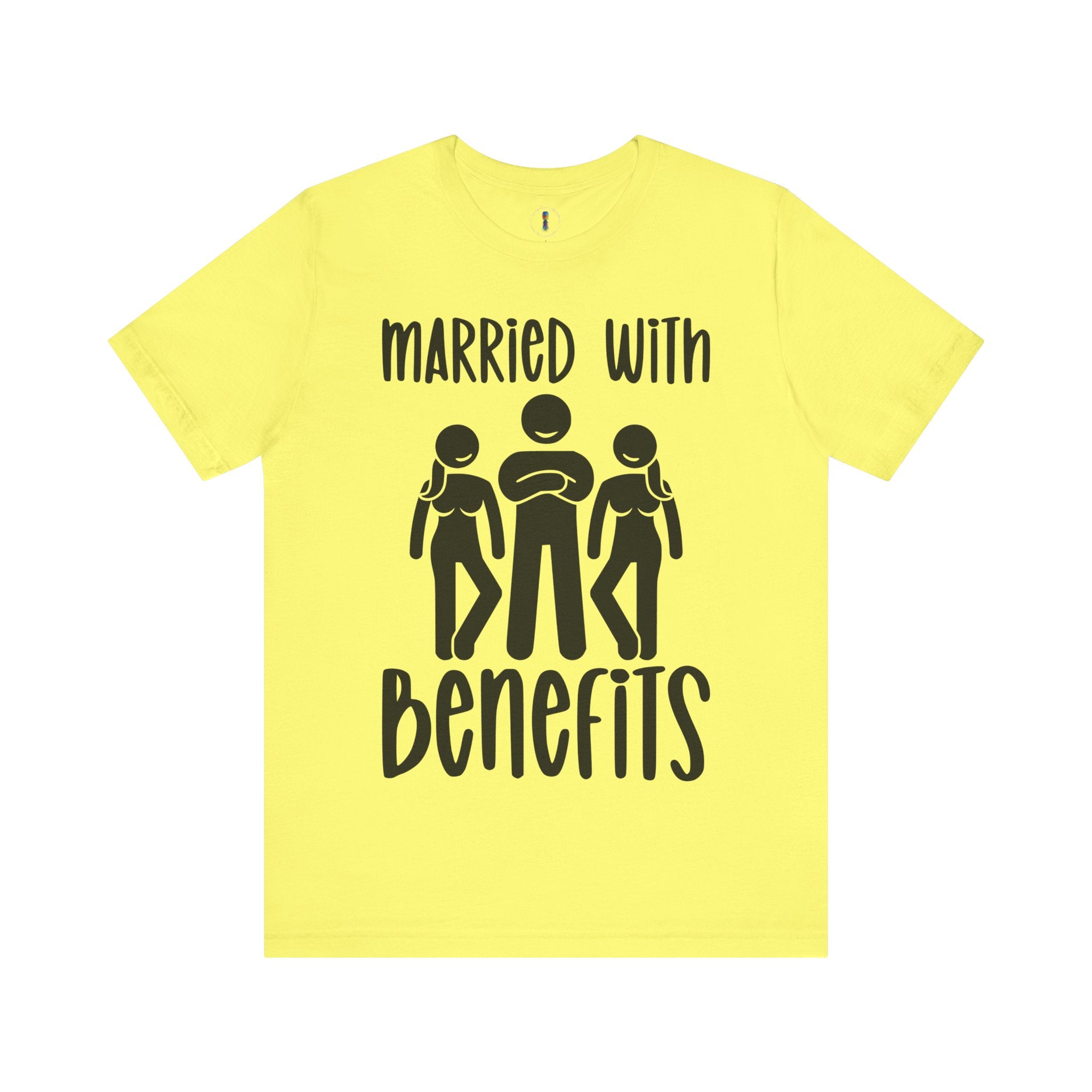 Casual Unisex Tee - "Married With Benefits" Fun Graphic Shirt