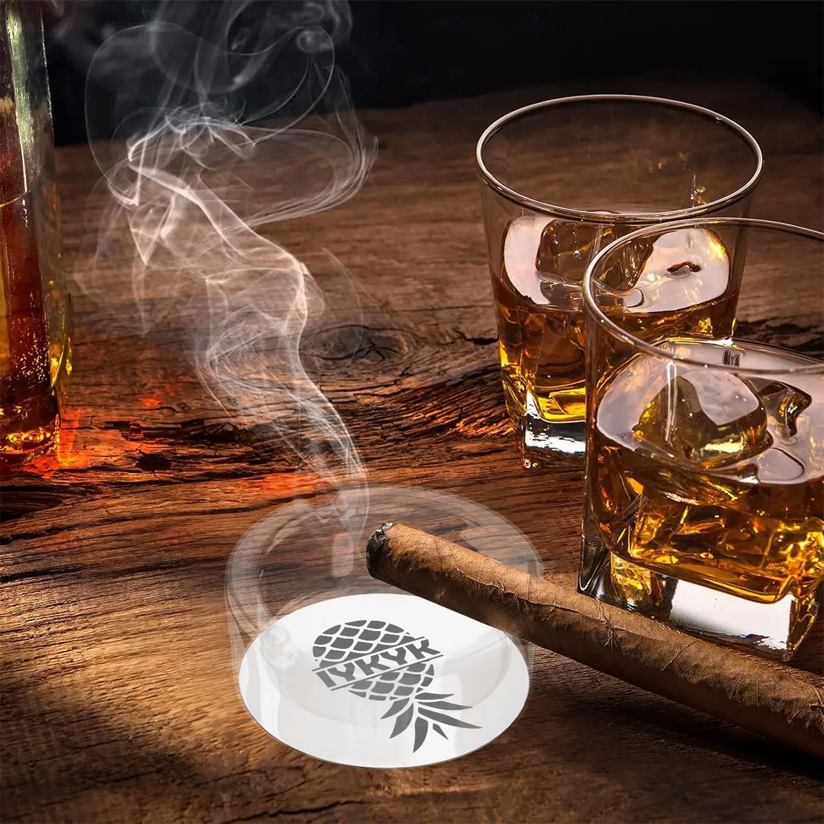 IYKYK Round Glass Ashtray