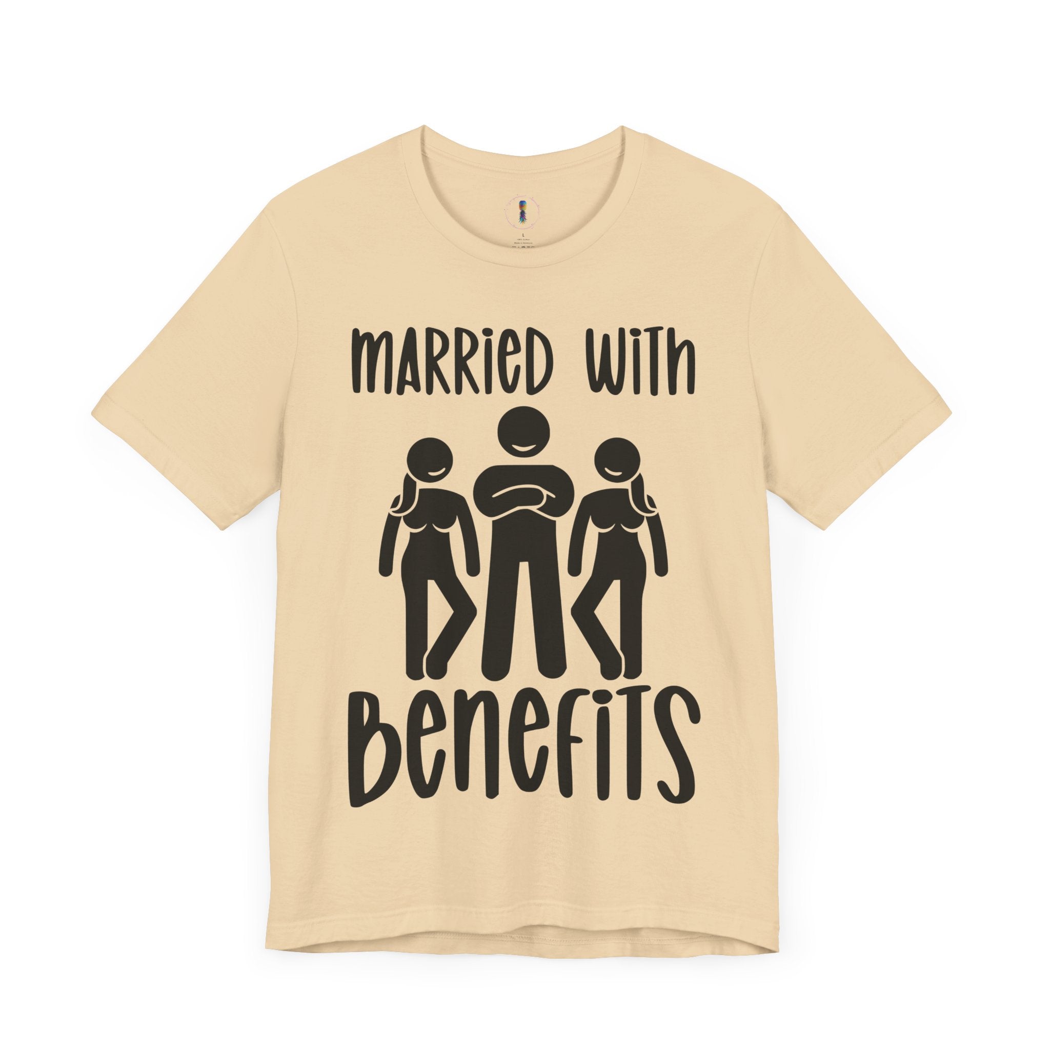 Casual Unisex Tee - "Married With Benefits" Fun Graphic Shirt