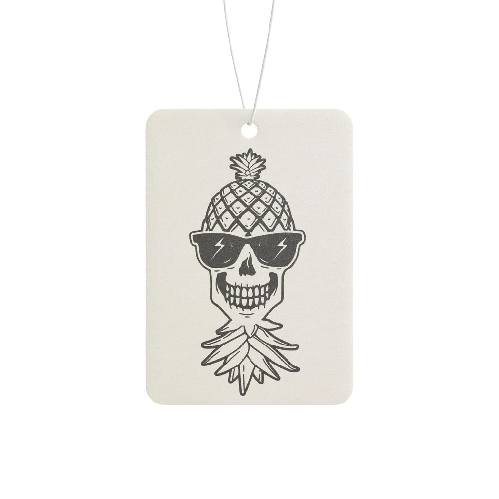 Pineapple Skull Car Air Freshener - Funky Scented Hanging Decor
