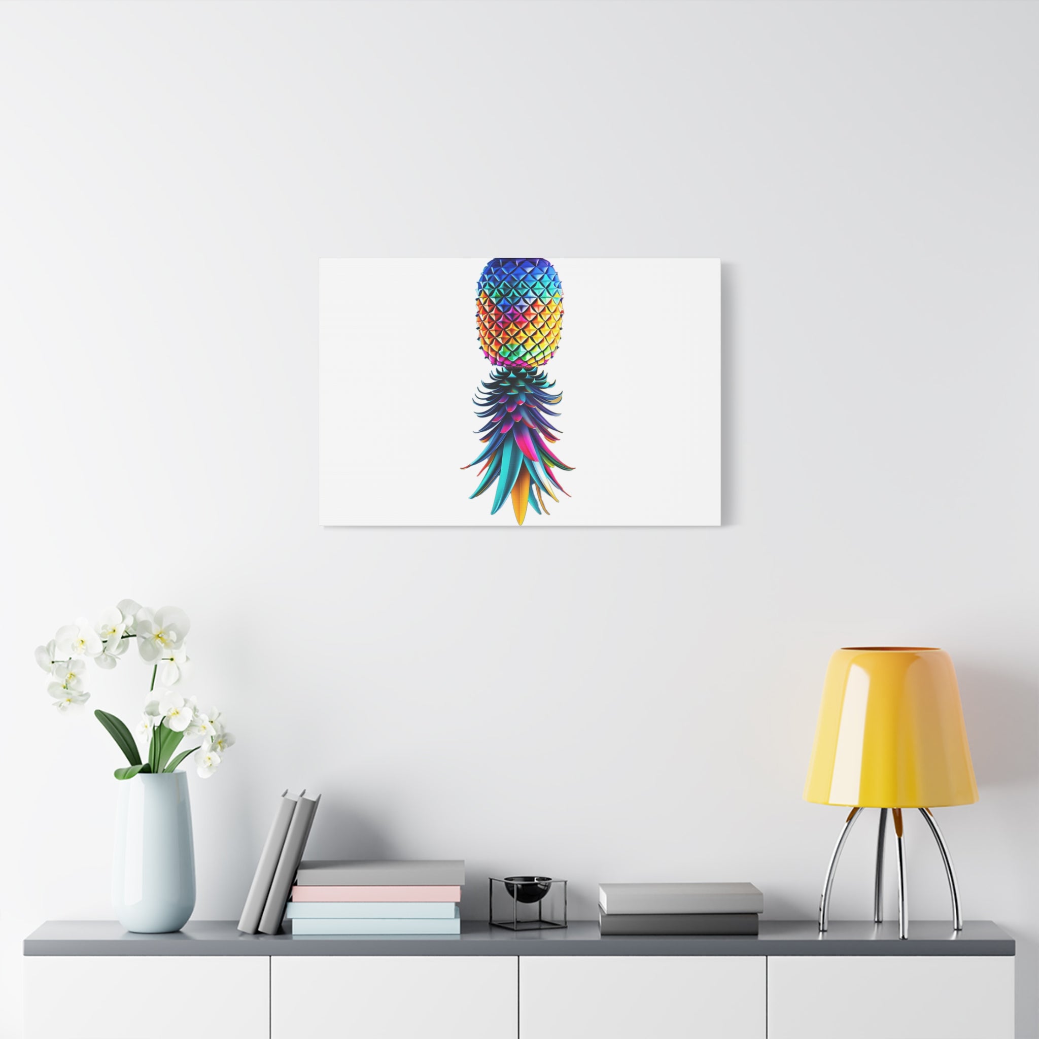 Canvas Print - Colorful Upside Down Pineapple