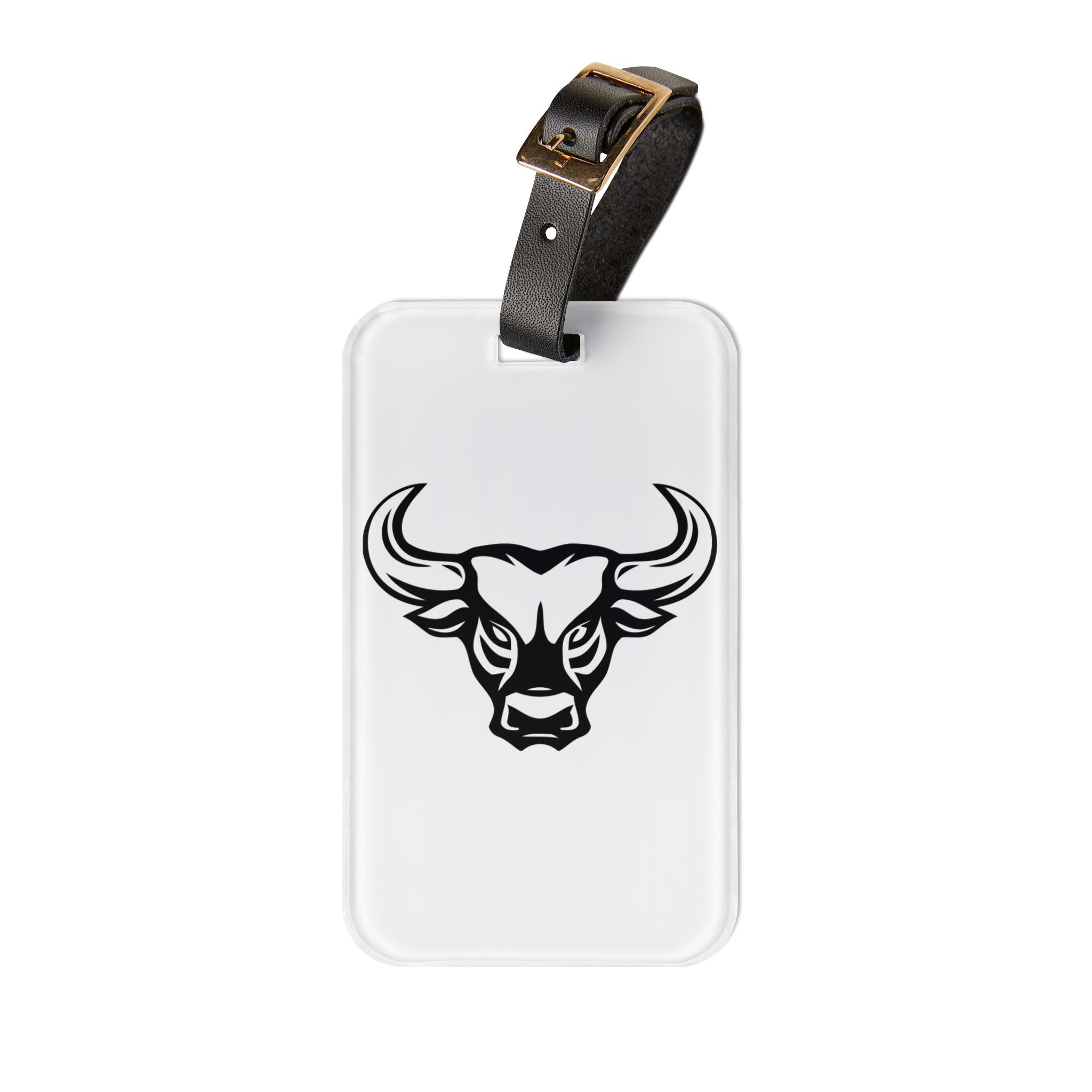 Bull Design Luggage Tag - Personalized Travel Accessory for Adventurers