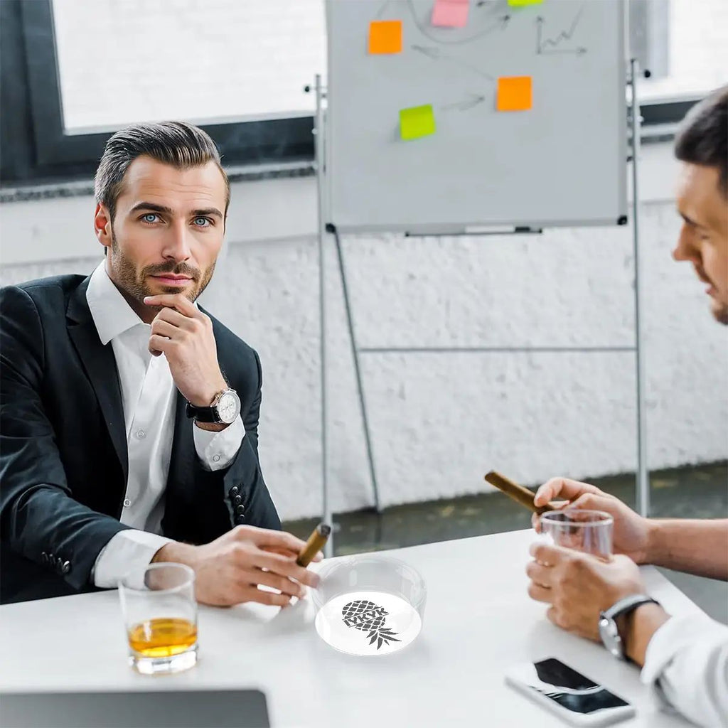 IYKYK Round Glass Ashtray