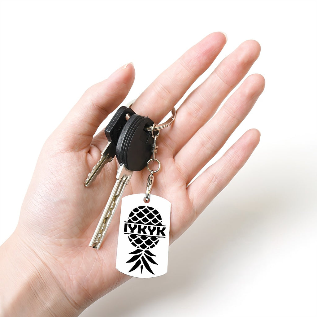 IYKYK Inspired Metal Keychain