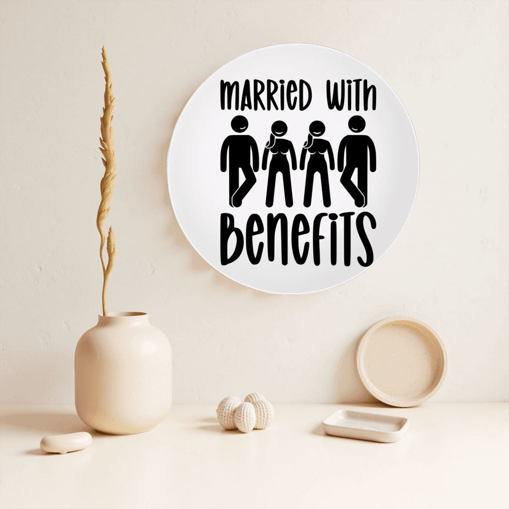 Married With Benefits Decorative Plate