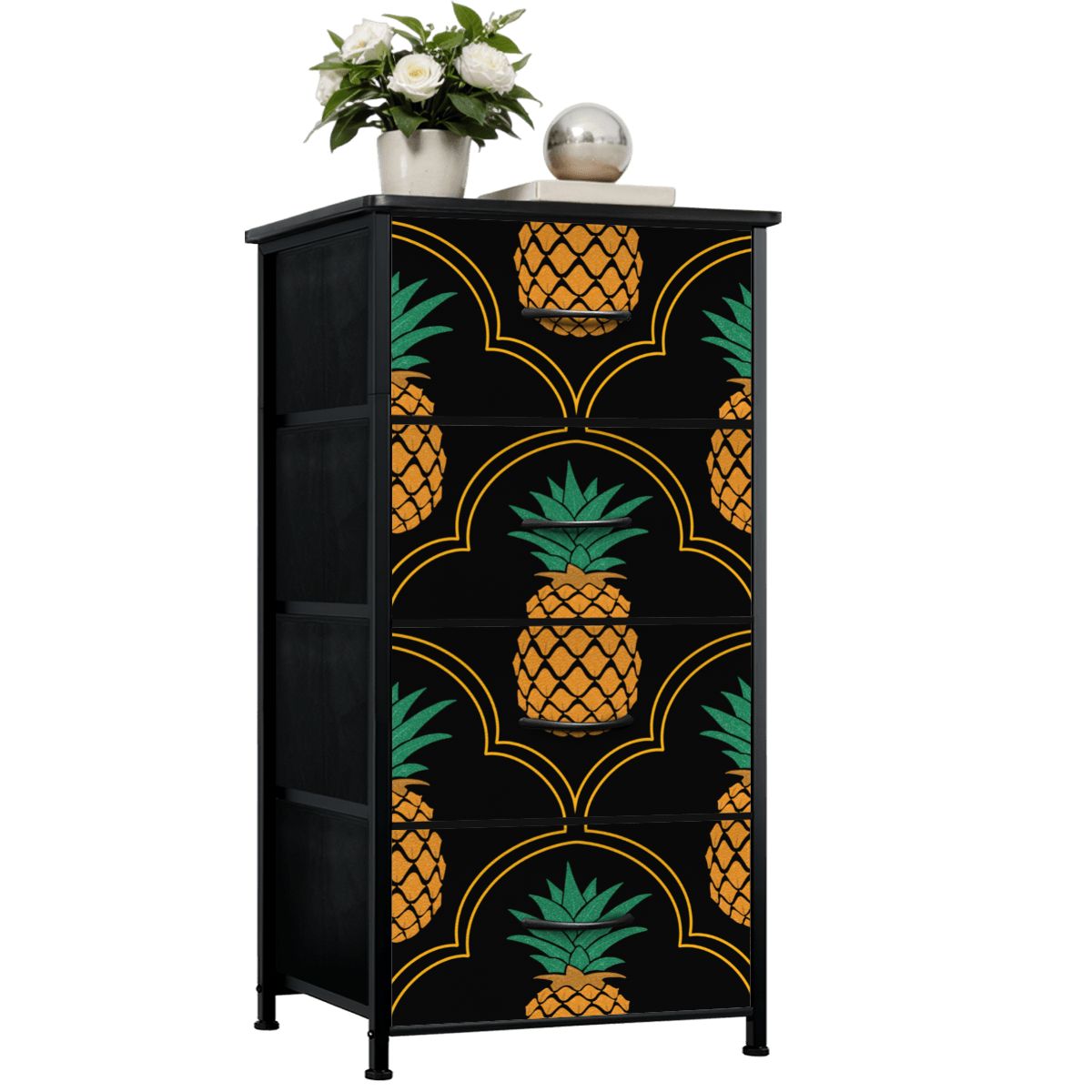 Fancy Upside-Down Pineapple 4-Drawer Dresser