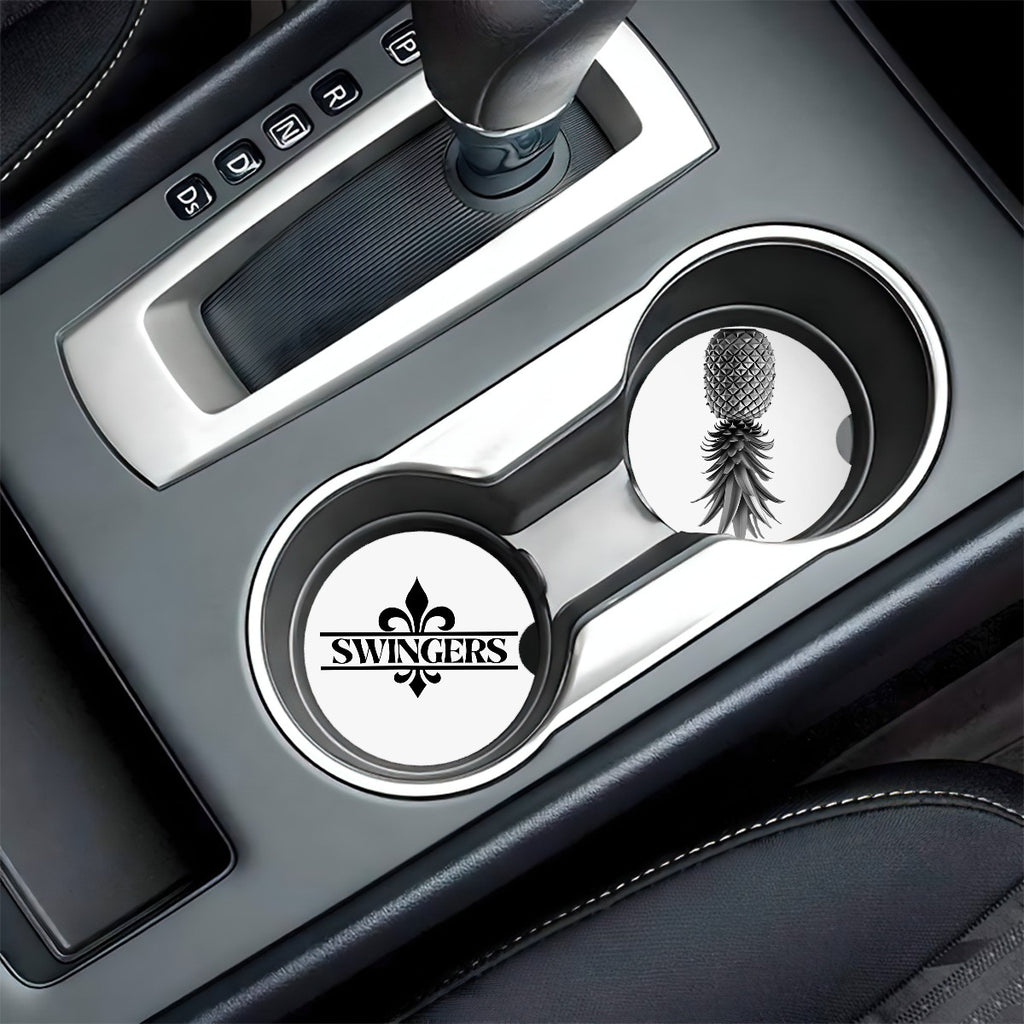 Ceramics Car Coasters 2 pcs