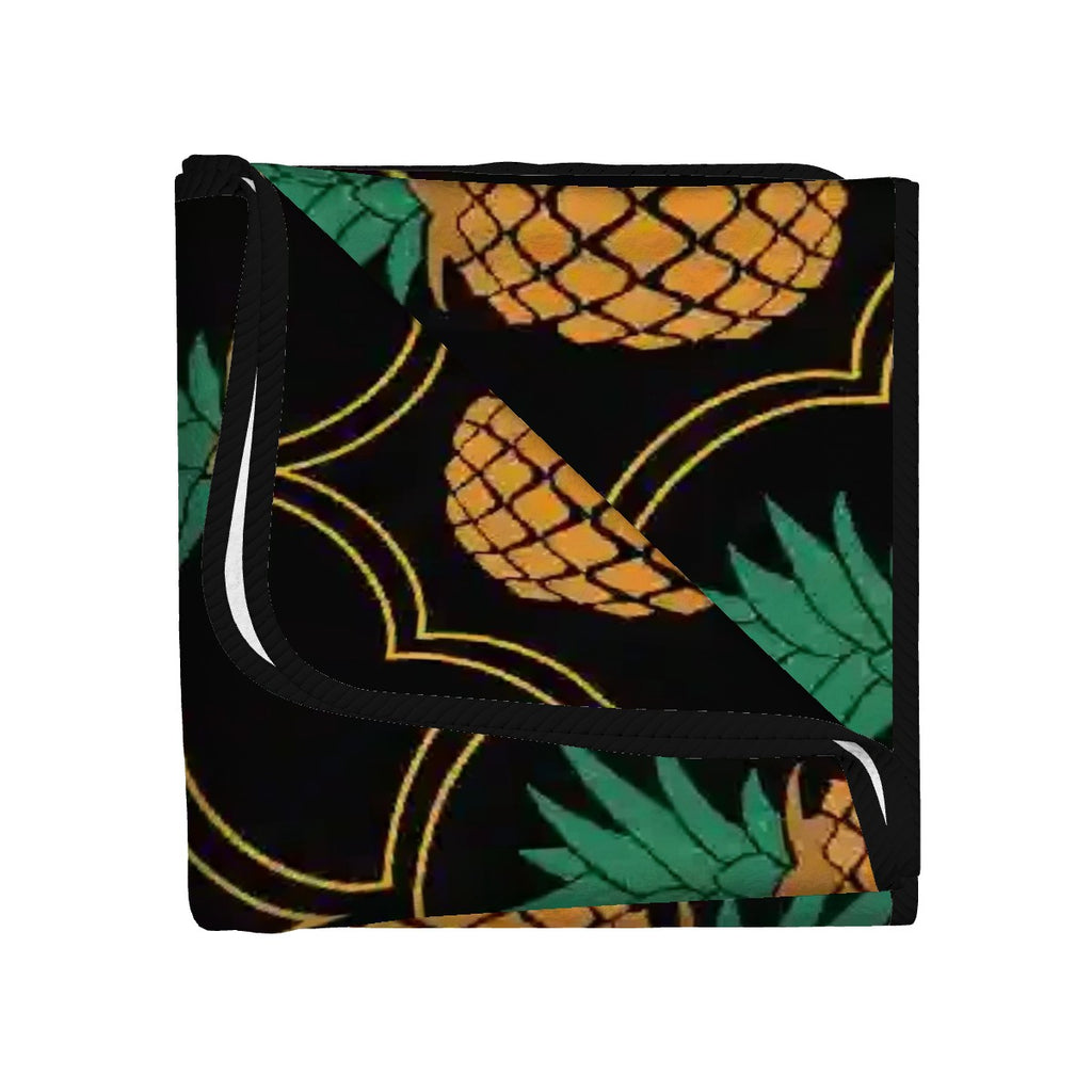 Fancy Upside-Down Pineapple Coral Fleece Bath Towels 55"x27"