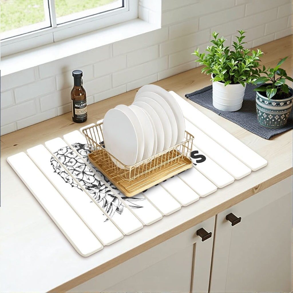 Upside-Down Pineapple Elegant Diatomaceous Earth Drying Mat