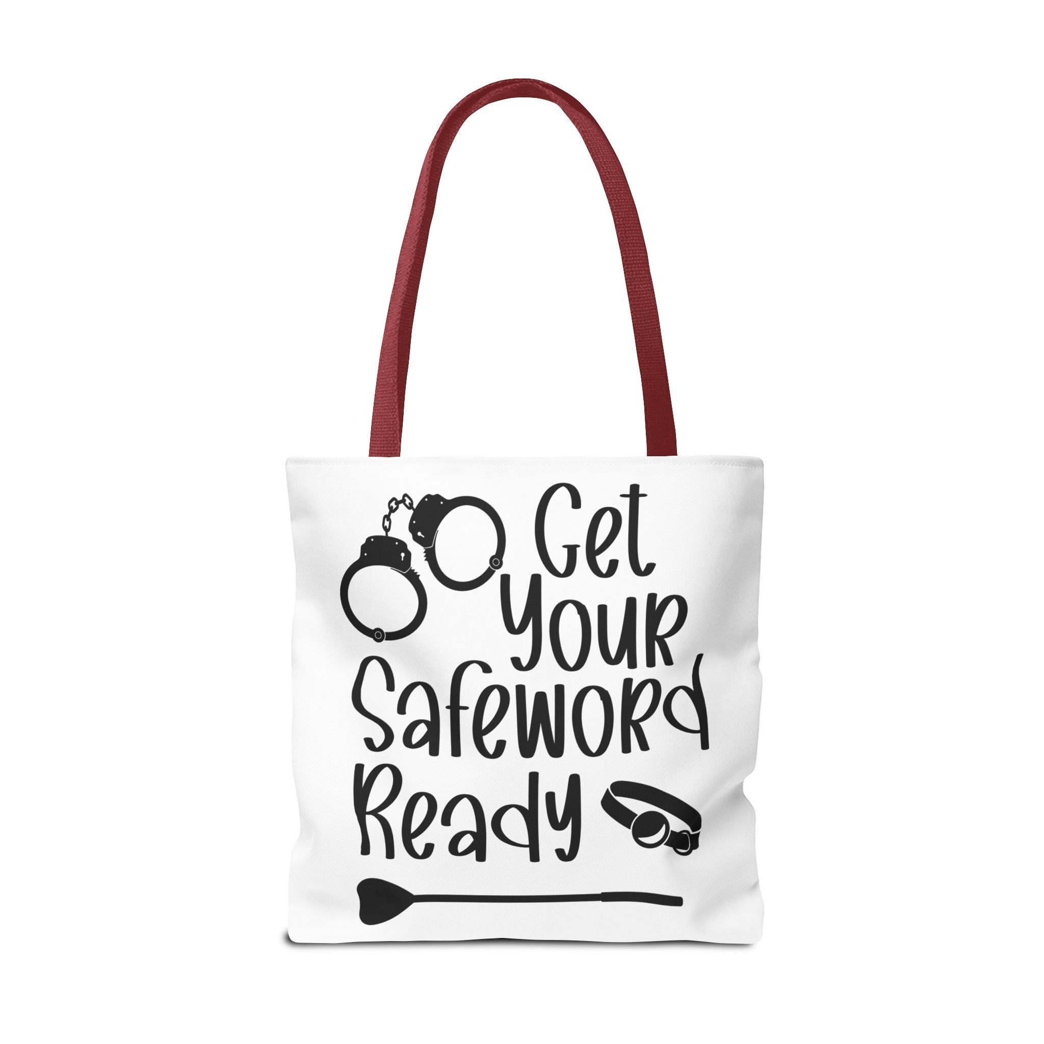 Get Your Safeword Ready Tote Bag - Fun & Playful Carryall for Kinky Adventures, Ideal for Couples & BDSM Enthusiasts