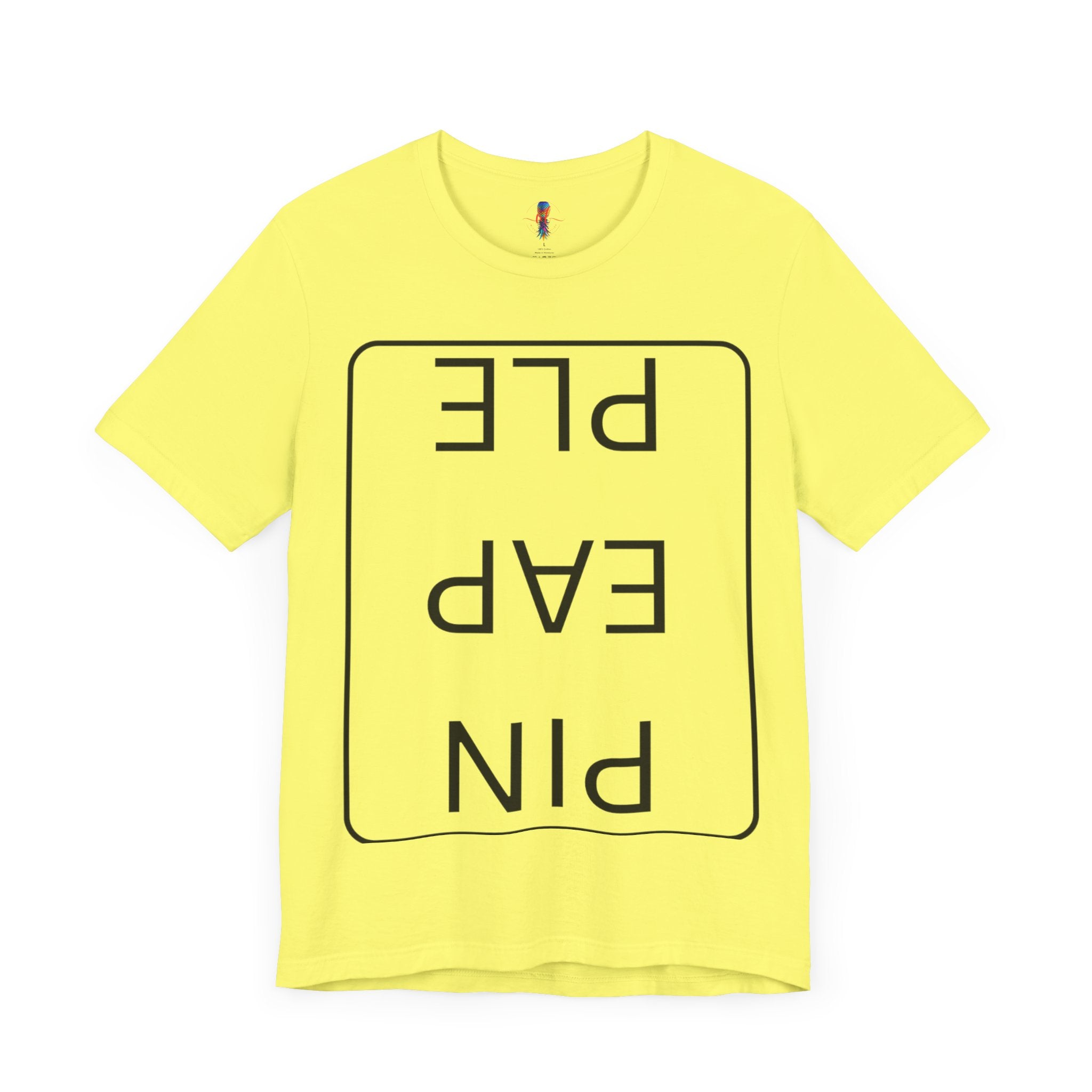 Funny Unisex Jersey Short Sleeve Tee - 'PIN EAP PLE' Design