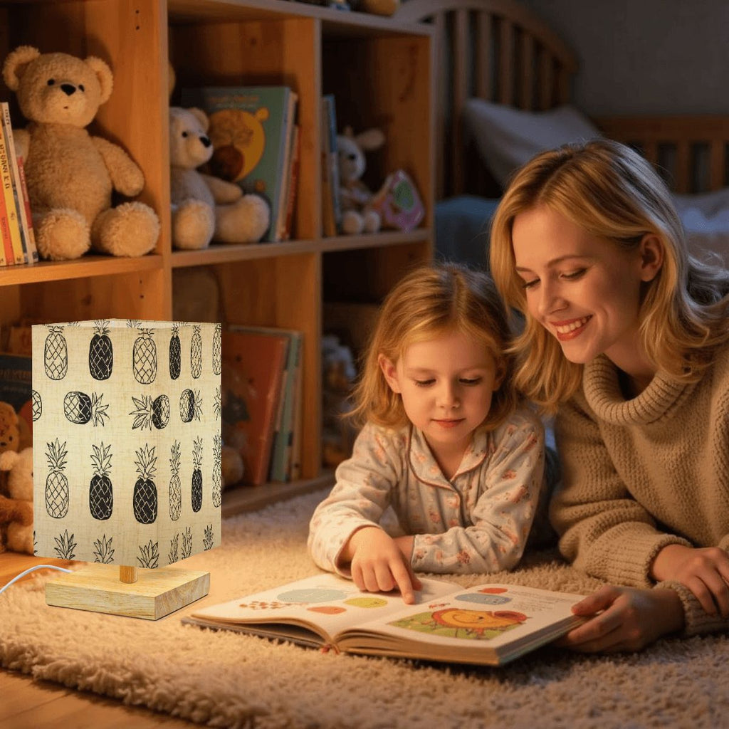 Pineapple-Swinger Inspired Lamp Square Table Lamp