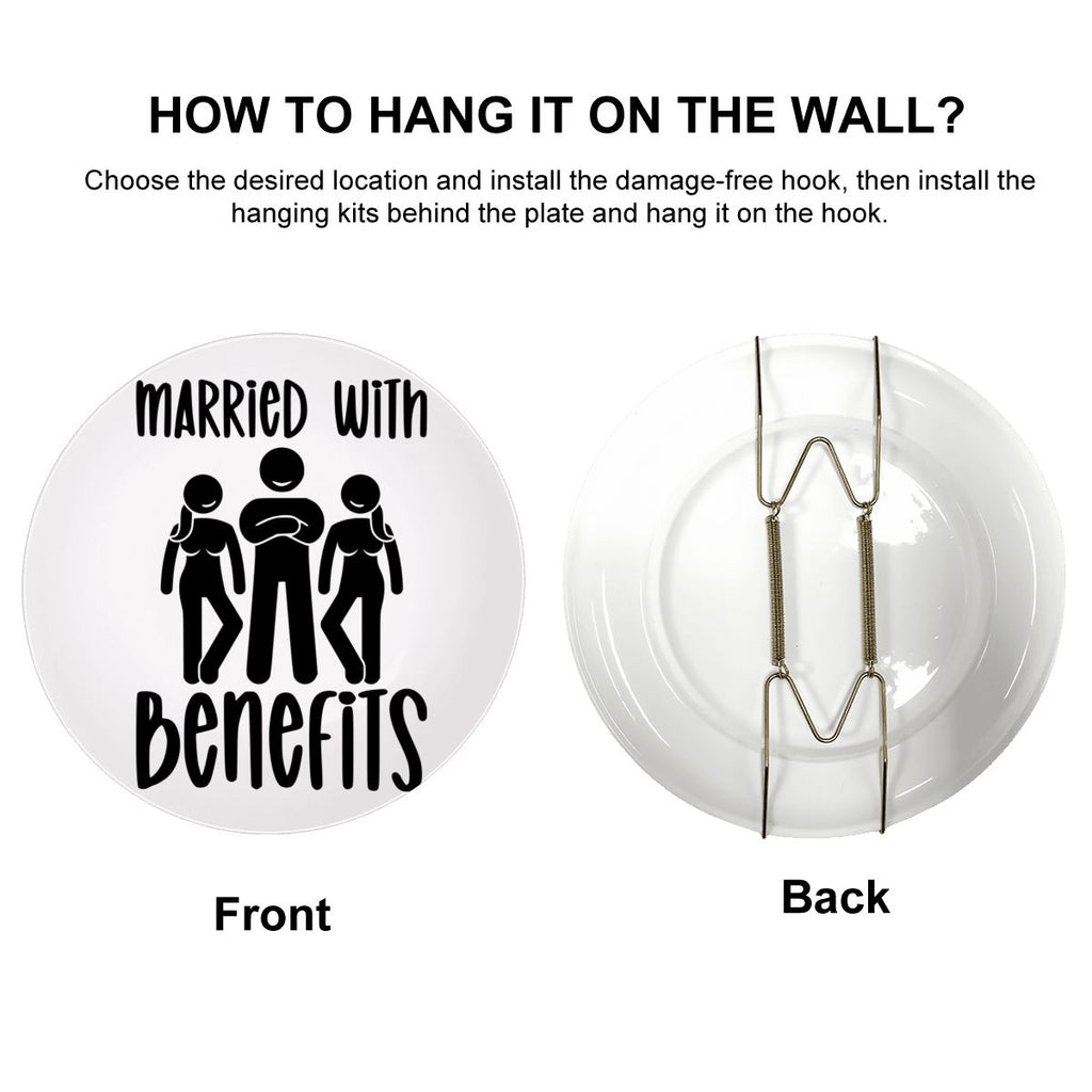 Married With Benefits Decorative Plate