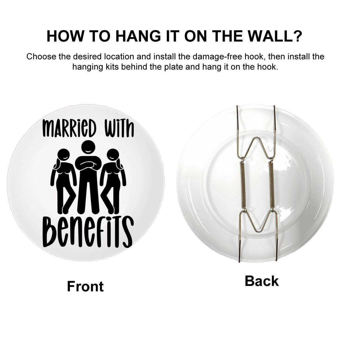 Married With Benefits Decorative Plate